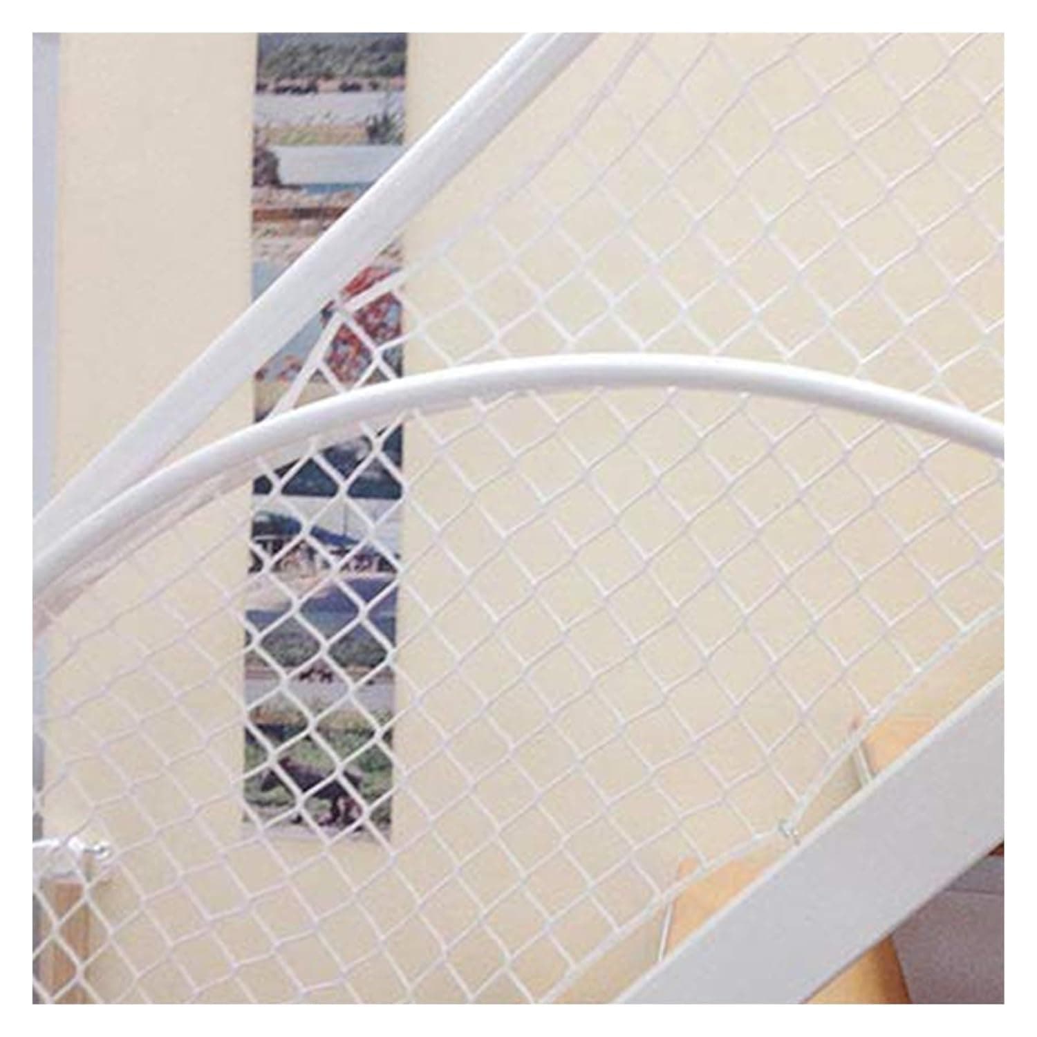 Outdoor Knotless Sports Red for Stairs, Garden & Baseball - Weather-Resistant Safety Ber (1 x 10 m) for Home & Playgrounds - Decorative Solution