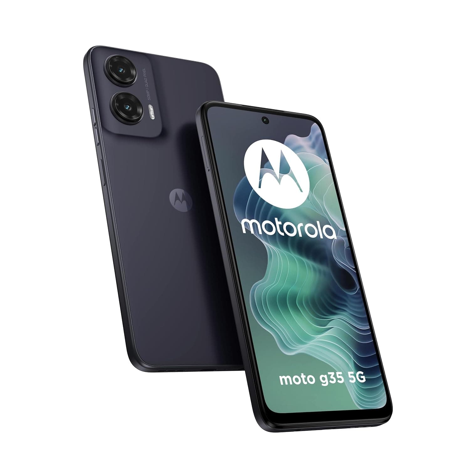 Motorola Moto G35 DUAL-SIM 256GB ROM + 4GB RAM (GSM Only|No CDMA) Factory Unlocked 5G Smartphone (Midnight Black) - International Version | 6.72-Inch Display, 120Hz Display, 5000mAh Battery