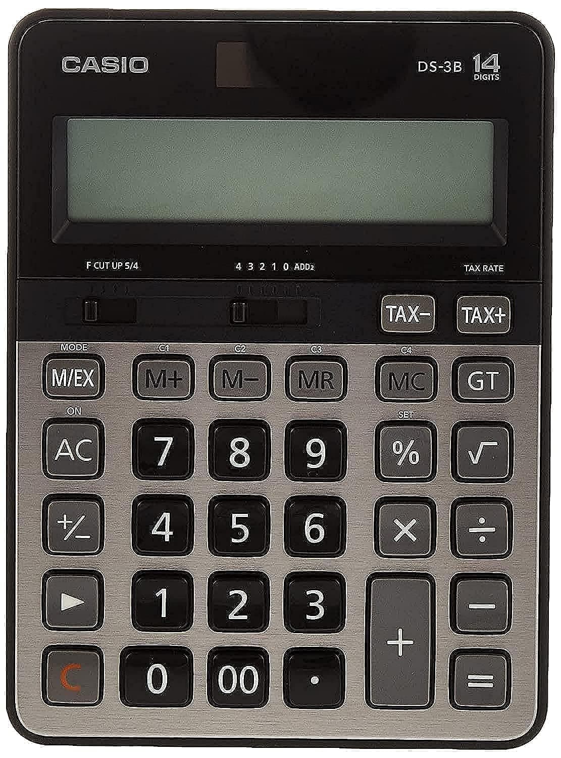 Casio DS-3B-W-DP Calculator, Gray
