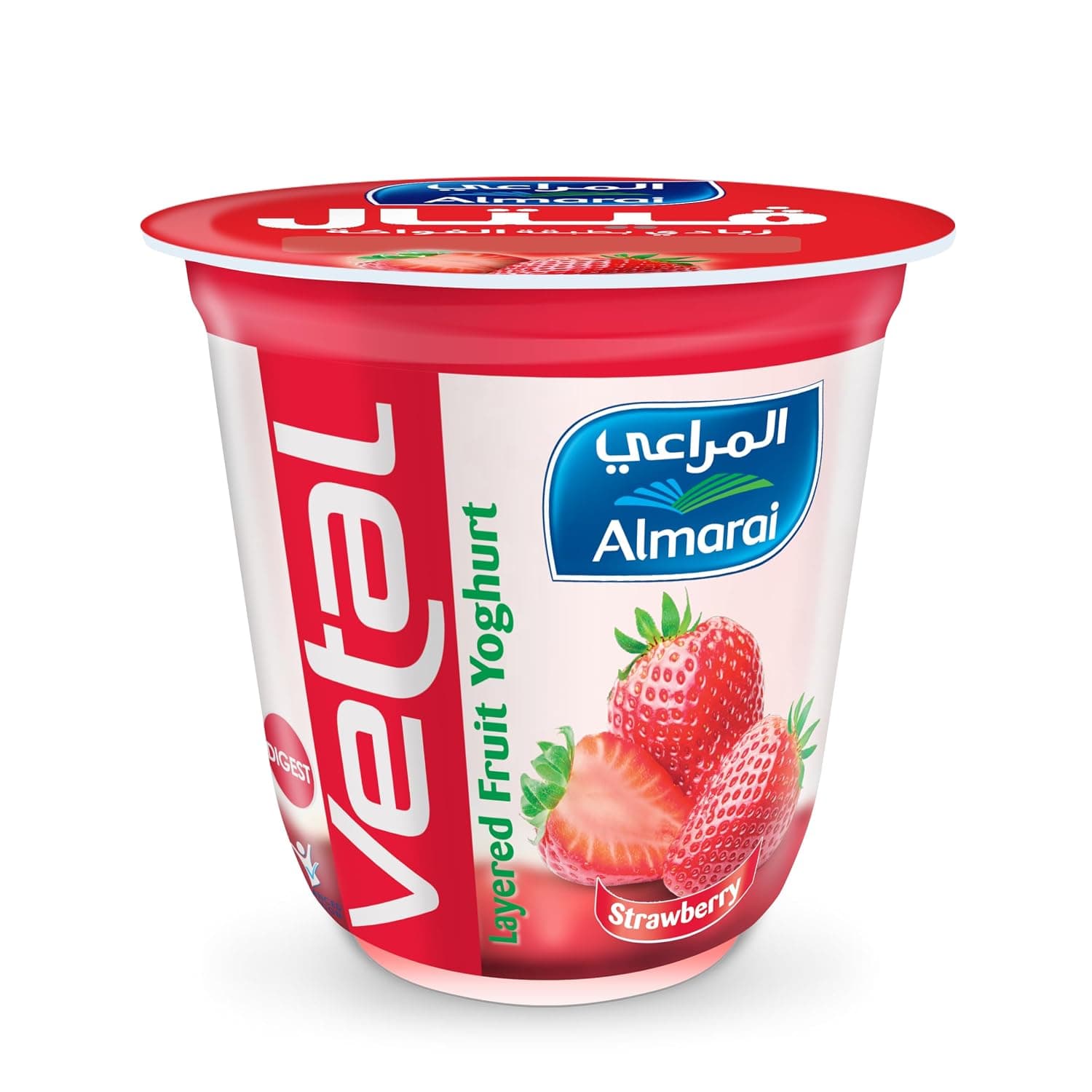 Al Marai Vetal Layered Fruit Yoghurt Strawberry 140g