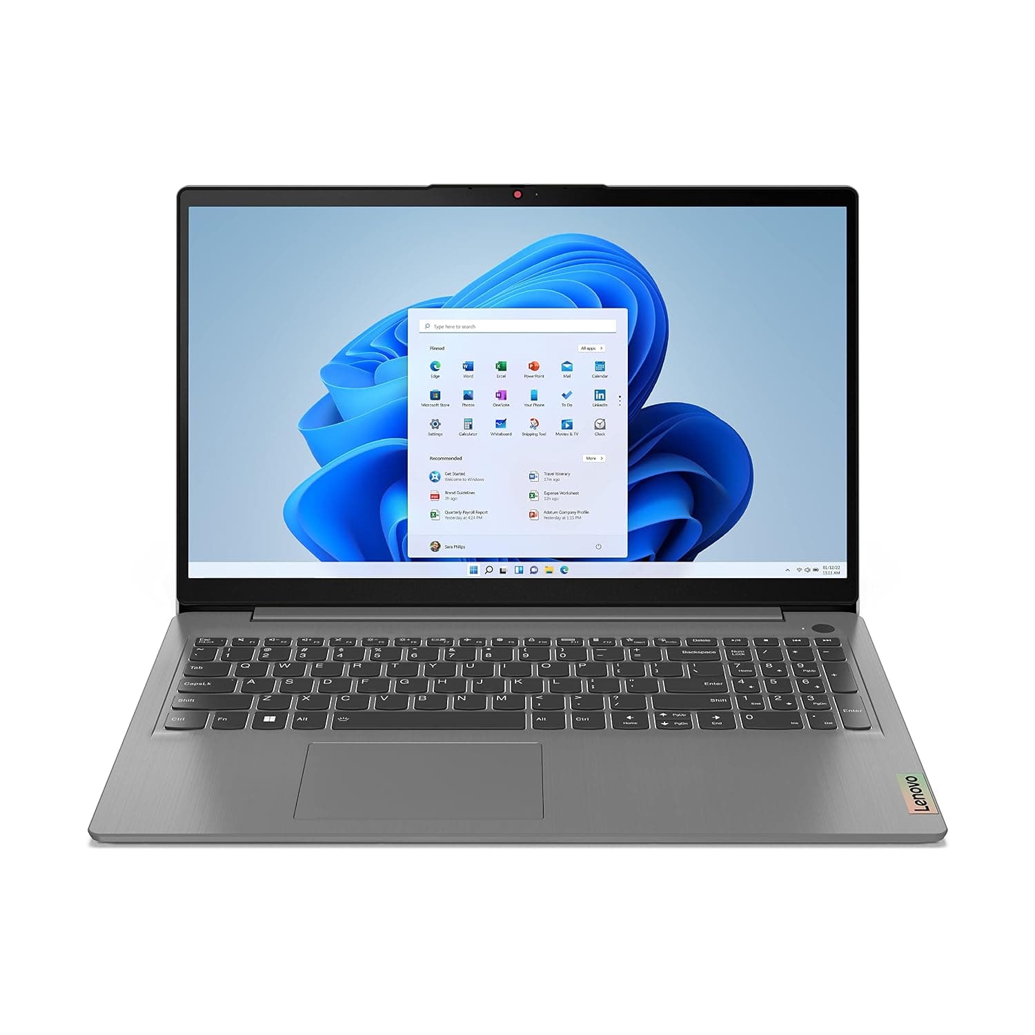 Lenovo - 2022 - IdeaPad 3i - Essential Laptop Computer - Intel Core i5 12th Gen - 15.6" FHD Display - 8GB Memory - 512GB Storage - Windows 11 Pro, Arctic Grey