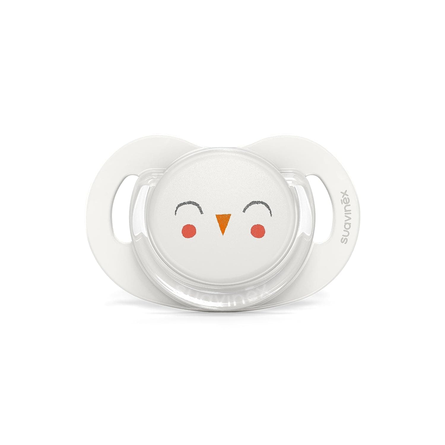Suavinex S Prem Physiological Teat Silicone Soother, S, +6/18 m, L3, Owl White