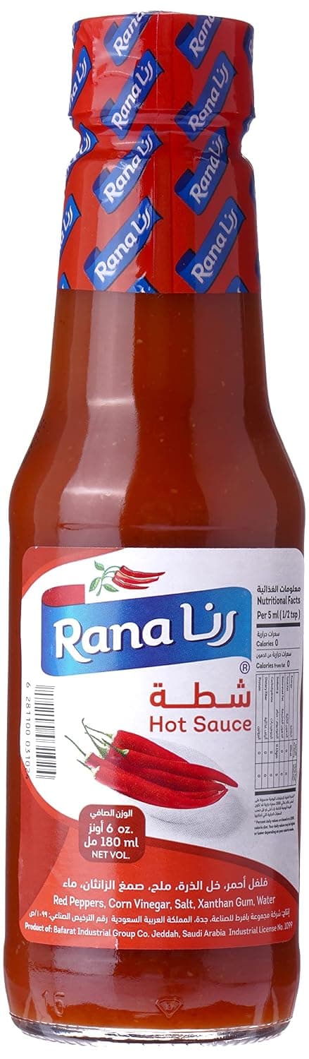 Rana Hot Sauce, 180 ml - Pack of 1, 015102