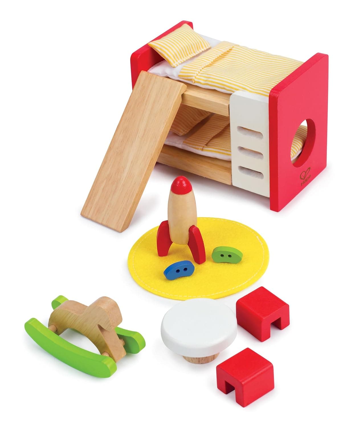 Hape Wooden Doll House Furniture Children's Room with Accessories