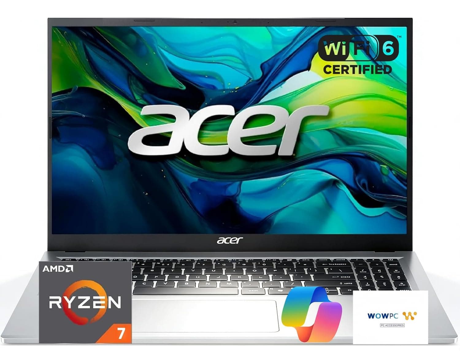 acer Aspire 3 Laptop | AMD Ryzen 7 7730U CPU(Beat Intel i7-1365U) | 15.6" FHD Display | Backlit Keyboard | 16GB RAM | 512GB SSD | Win 11 Pro | School, Business & Productivity