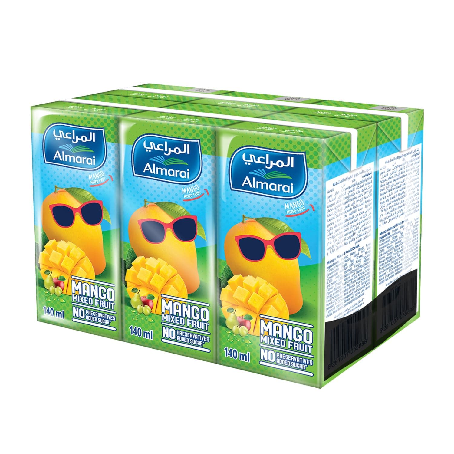 Almarai Mango & Grape Drink, 6 x 140 ml