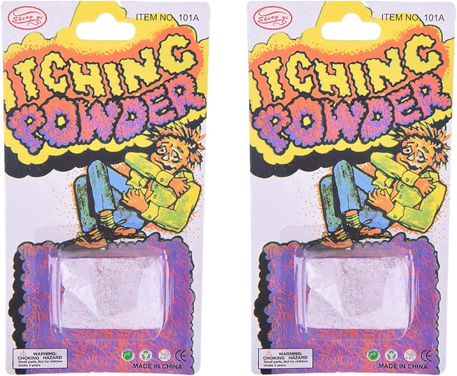 2Pcs Purple Funny Itching Powder Safe Broken Glass Itching Powder Helpful A Feminine Powders Feminine Care Health Car