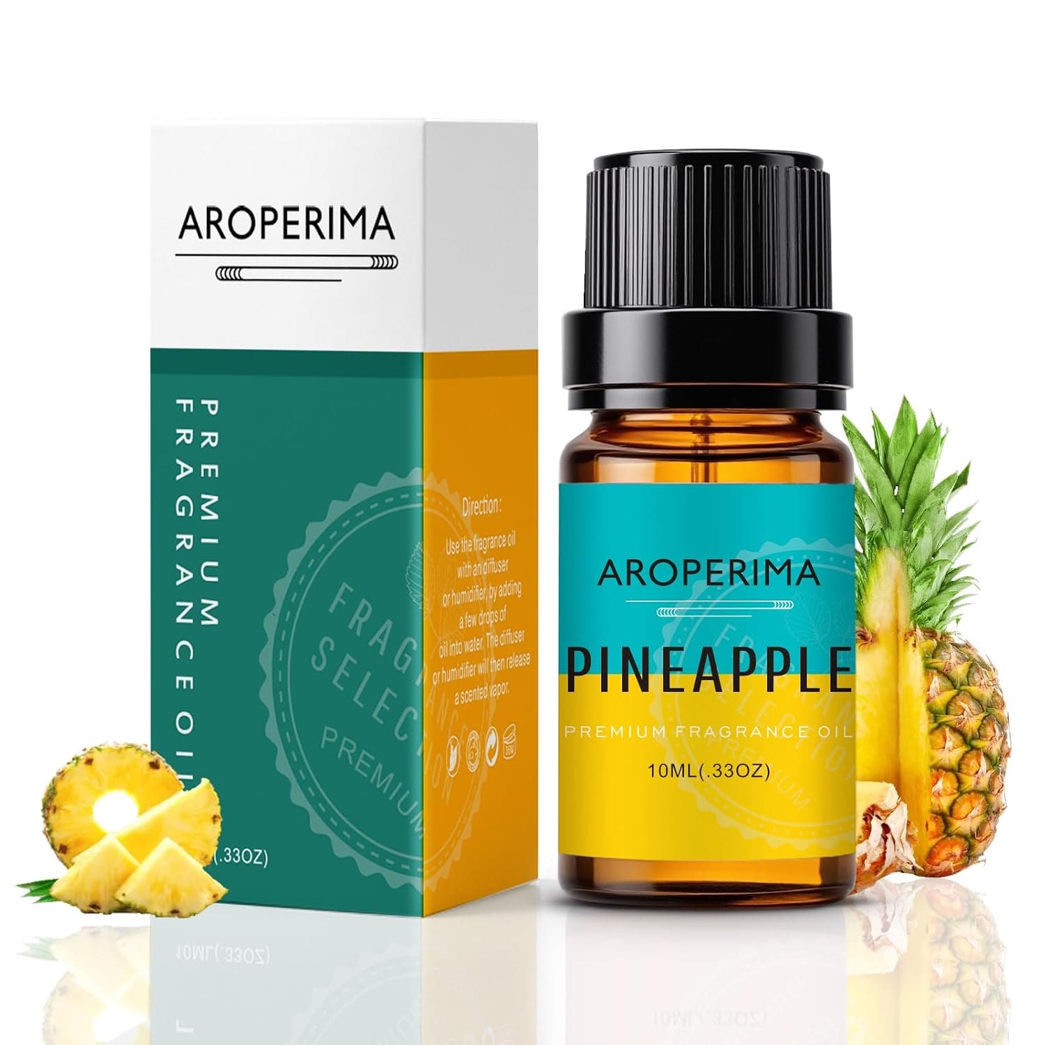 Pineapple Fragrance Oil, Premium Grade Scented Oil for Aroma Diffusers, Perfume, Candle and Soap Making - 10ml