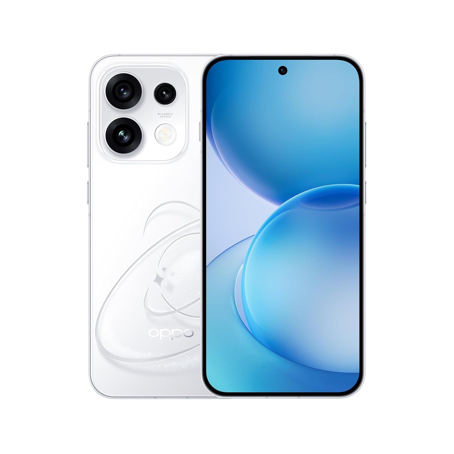 OPPO Reno16 Pro 5G AI Phone Dual SIM Pop White 12GB RAM 512GB with Gift OPPO Buds3 Pro & 80w Car charger - Middle East Version