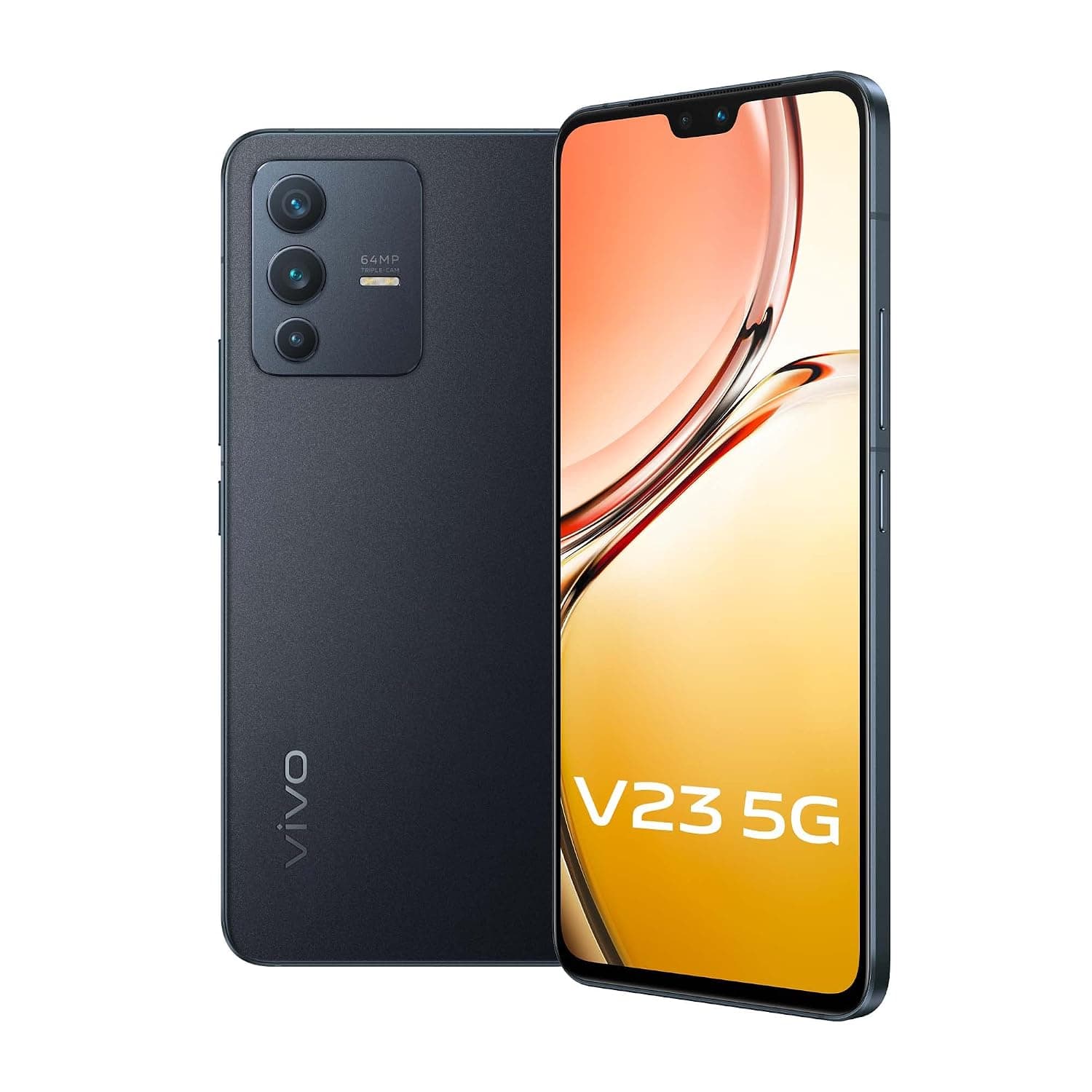 Vivo V23 5G Dual SIM 256GB 12GB RAM, Stardust Black with GiftBox