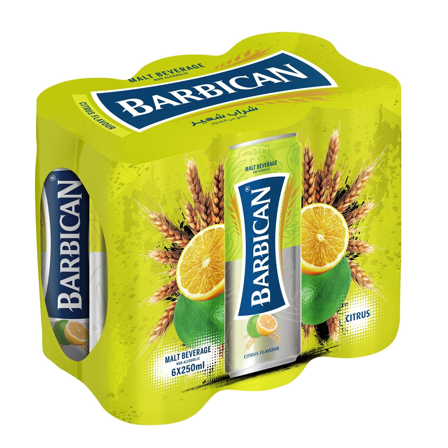 Barbican Citrus Flavoured Non-Alcoholic Malt Beverage 250 ml 6 Pack