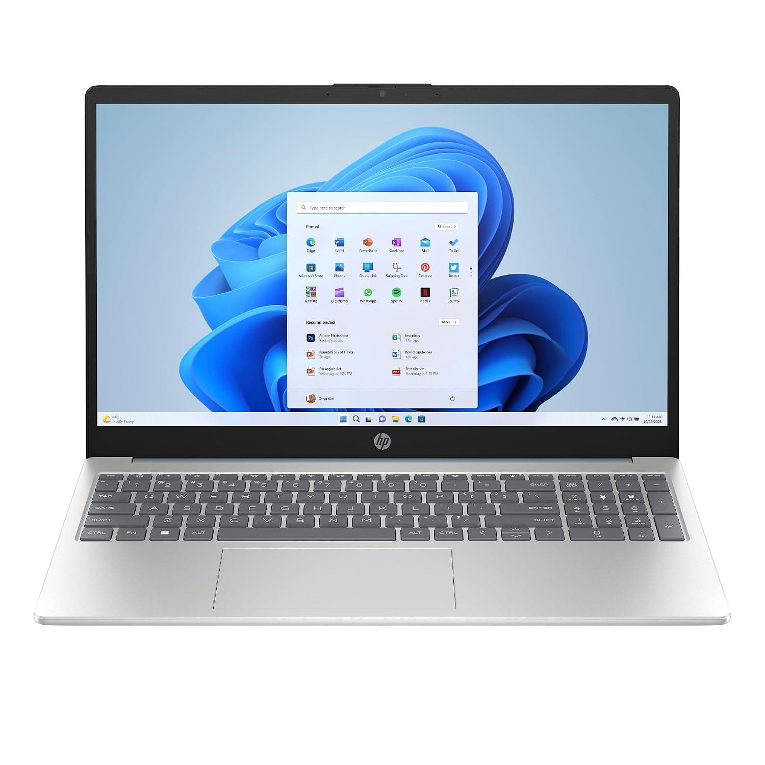 HP Laptop 15-fd1008nx, 15.6" FHD, Intel Core 7 150U, Intel Graphics, 8GB RAM, 512GB SSD, Windows 11 Home, Moonlight blue - D81GWEA