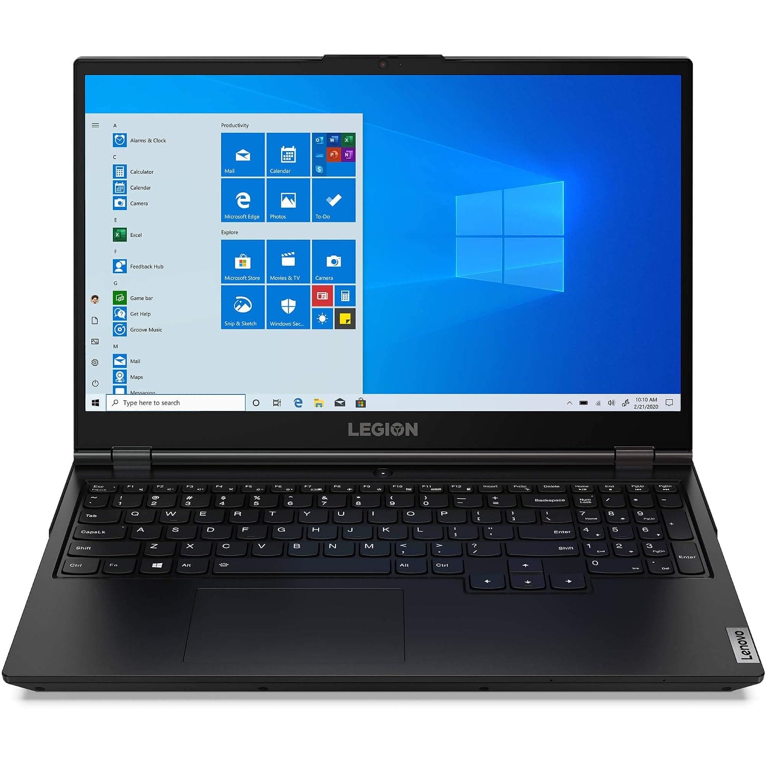 Lenovo Legion 5 10th Gen Intel Core I7-10750H 8GB 512GB SSD NVIDIA GeForce GTX 1660Ti WIN10 Black