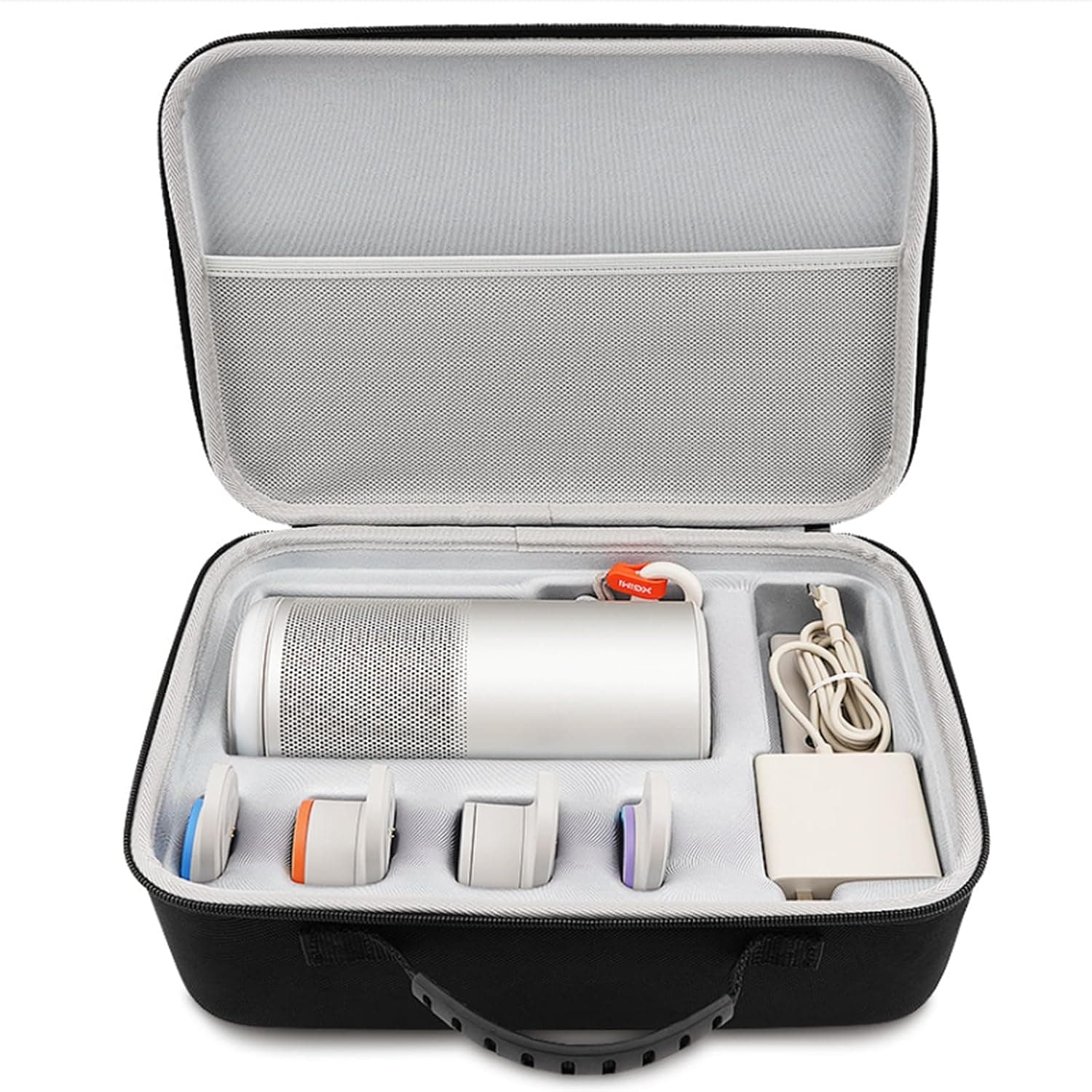 Travel Case for XGIMI MoGo 4 Mini Video Projector, Hard Carrying Case Bag for XGIMI MoGo 4 Laser, Filter, Power Socket, Remote Control, Accessories, Black