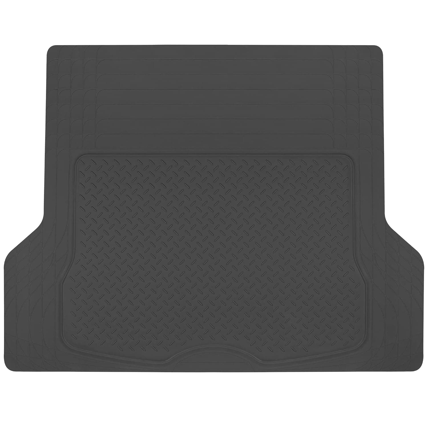 BDK -MT-785 Heavy Duty All Weather Cargo Mat, Trunk Protection to Fit and Durable HD Rubber Protection for Car, SUV, Sedan, Black