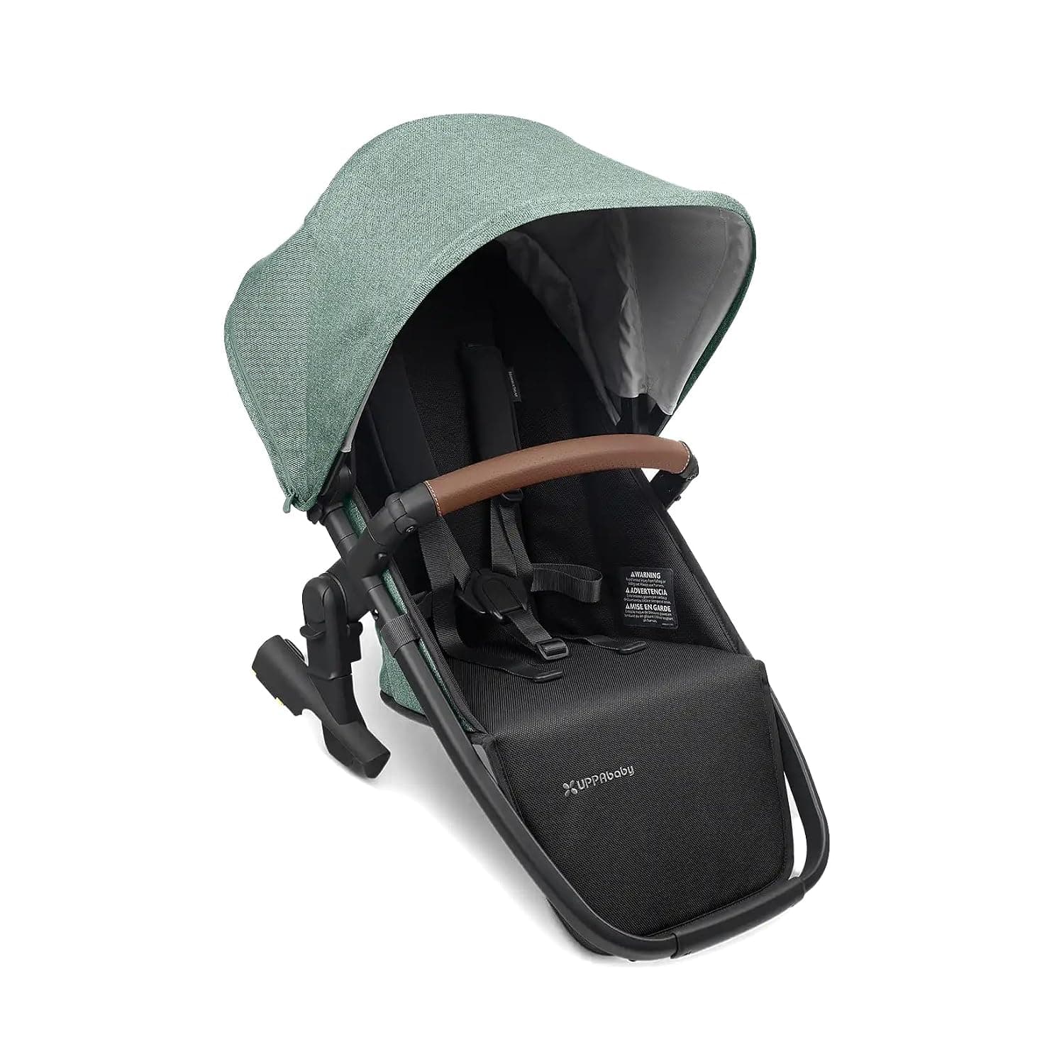 UPPAbaby Rumbleseat V2 Gwen Green Mélange Carbon Frame Saddle Leather