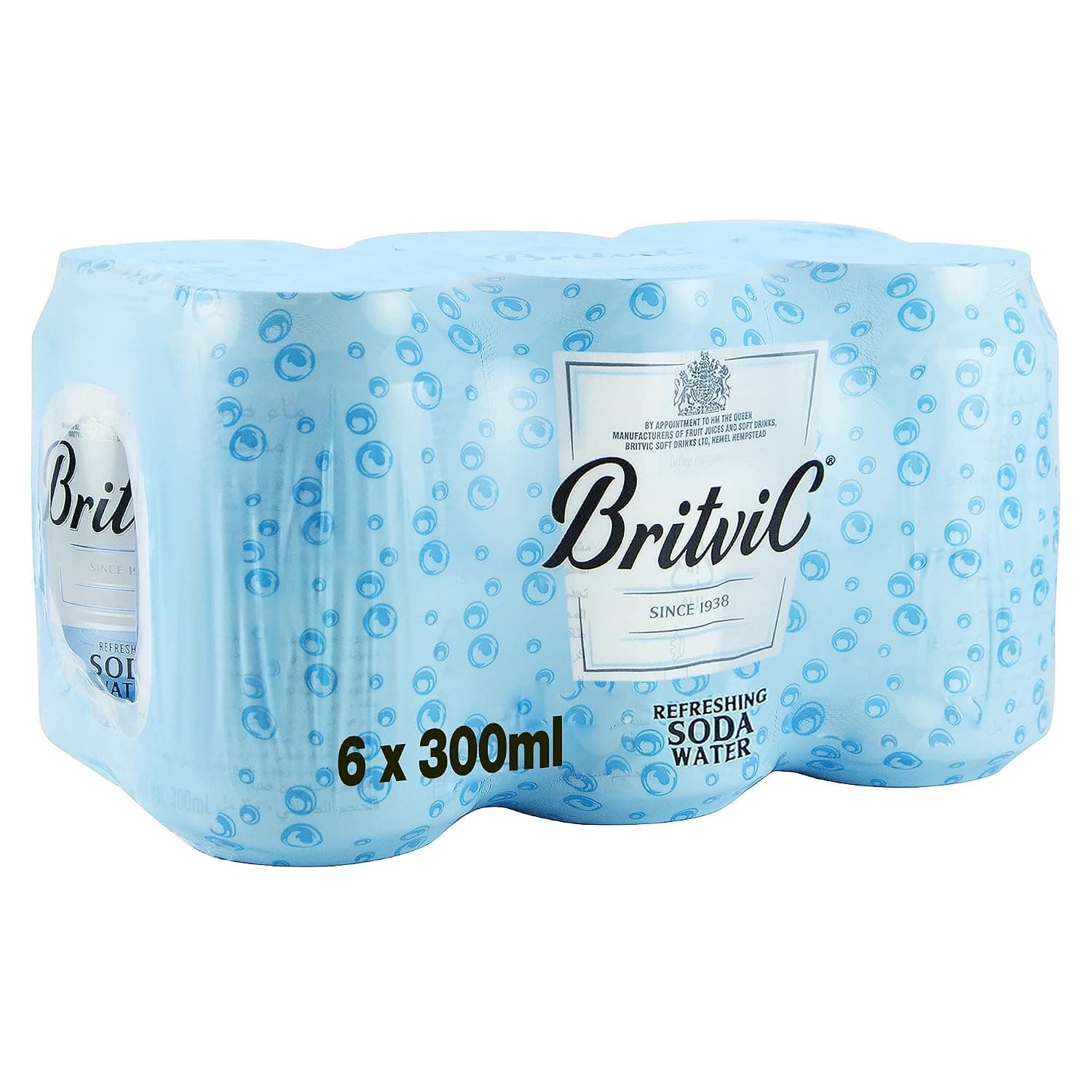 Britvic Club Soda, Can, 6 x 300 ml