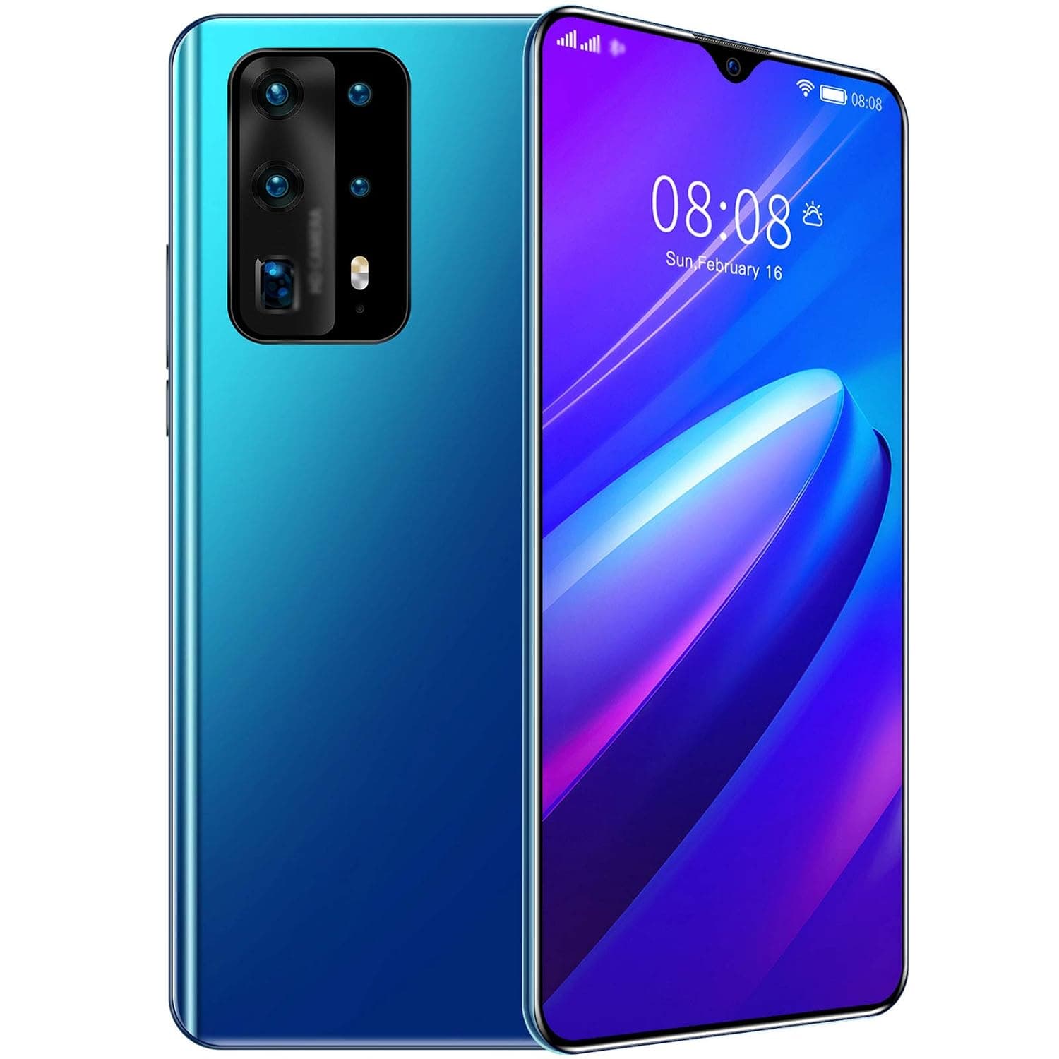 Android10.0 Mobile Phones,P40Pro Smartphone,Face Fingerprint Recognition Unlocked,7.0 inch Full Display,13MP+24MP Camera,64GB,128GB.