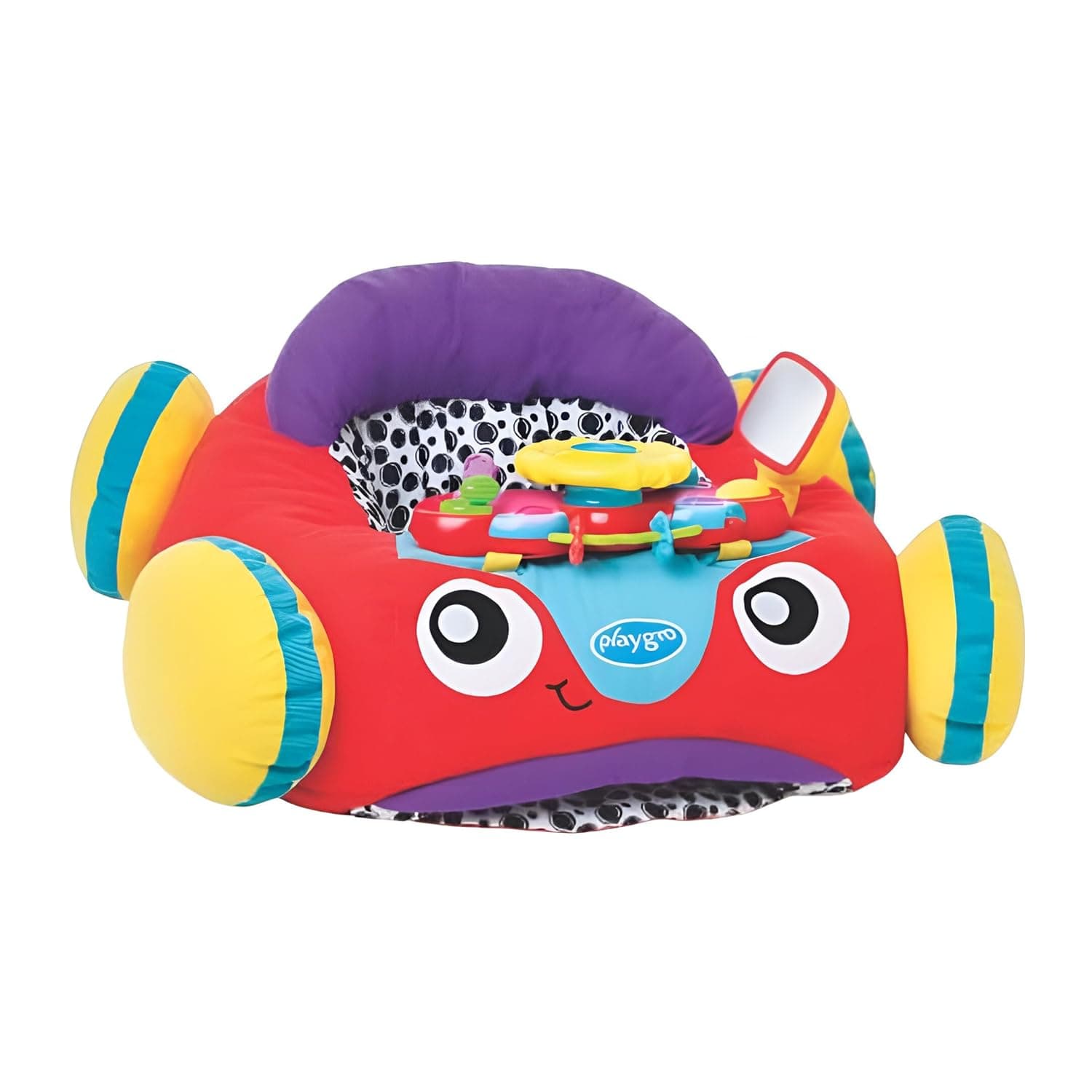 Playgro music and lights comfy car for baby infant toddler children, multicolor, 20.87x24.41x10.24 inch (pack of 1)