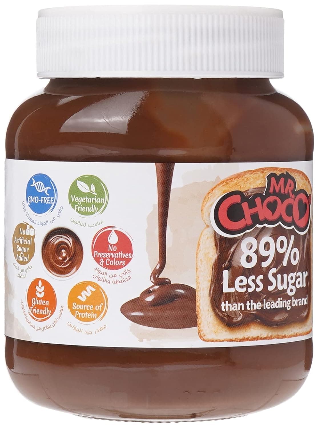 Mr.Choco Cacao Hazelnut Spread, 350 G, Brown