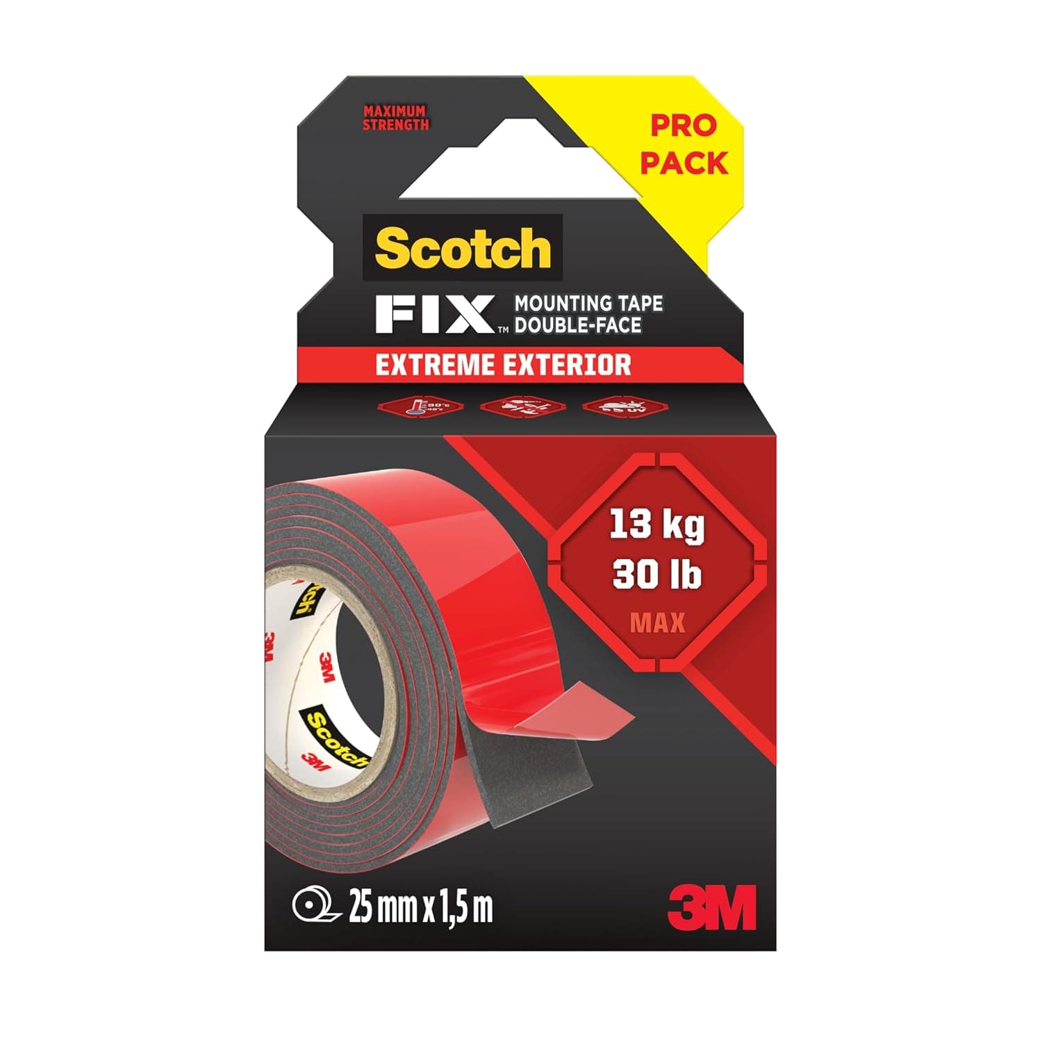 Mounting Tape 414H-XTEXT-EU, 25mmx1.5m, 24 RL/CV