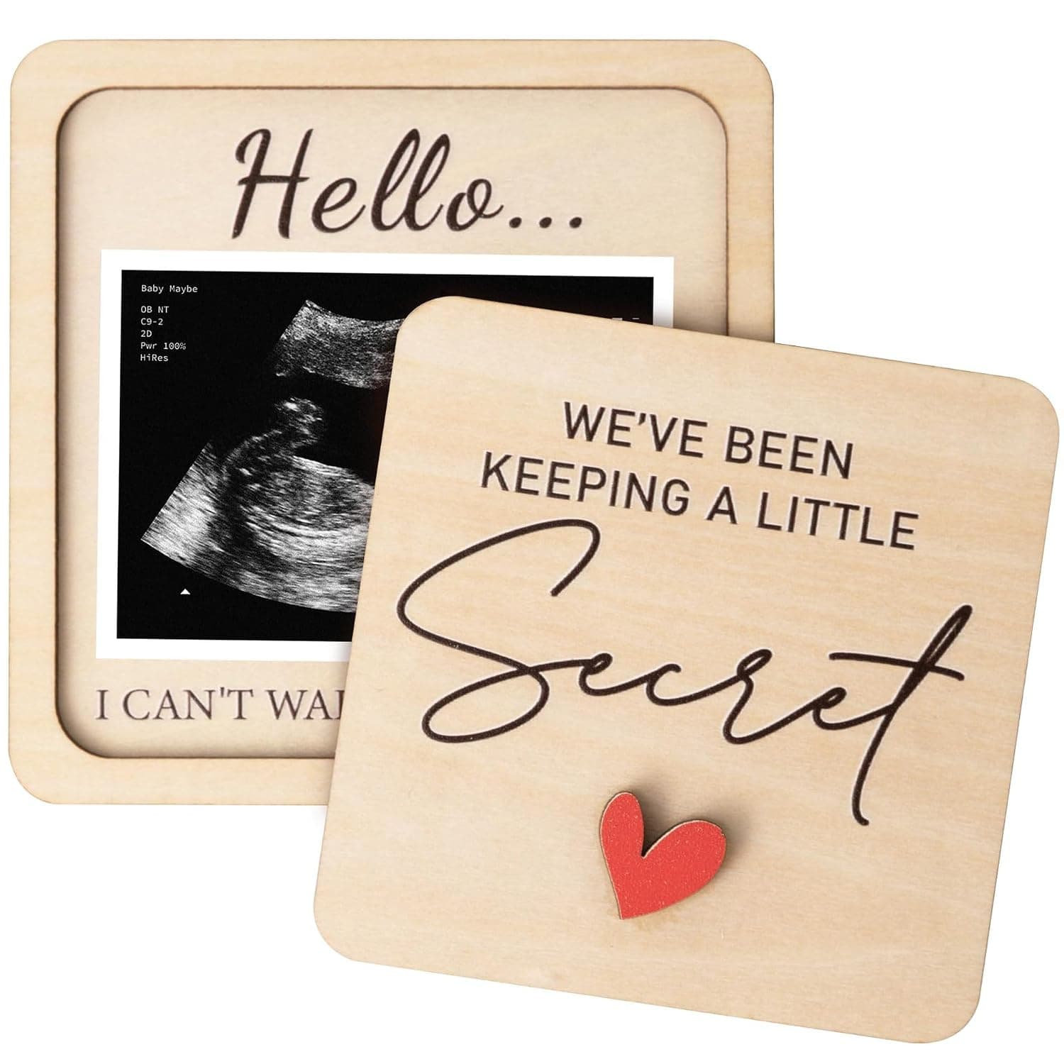 Pregnancy Announcement For Grandma, Grandparents - Ultrasound Picture Frame Surprise Box - Baby Announcement Sign - Baby Coming Soon Announcement - Pregnancy Reveal to Husband, Friends, Auntie, Uncle