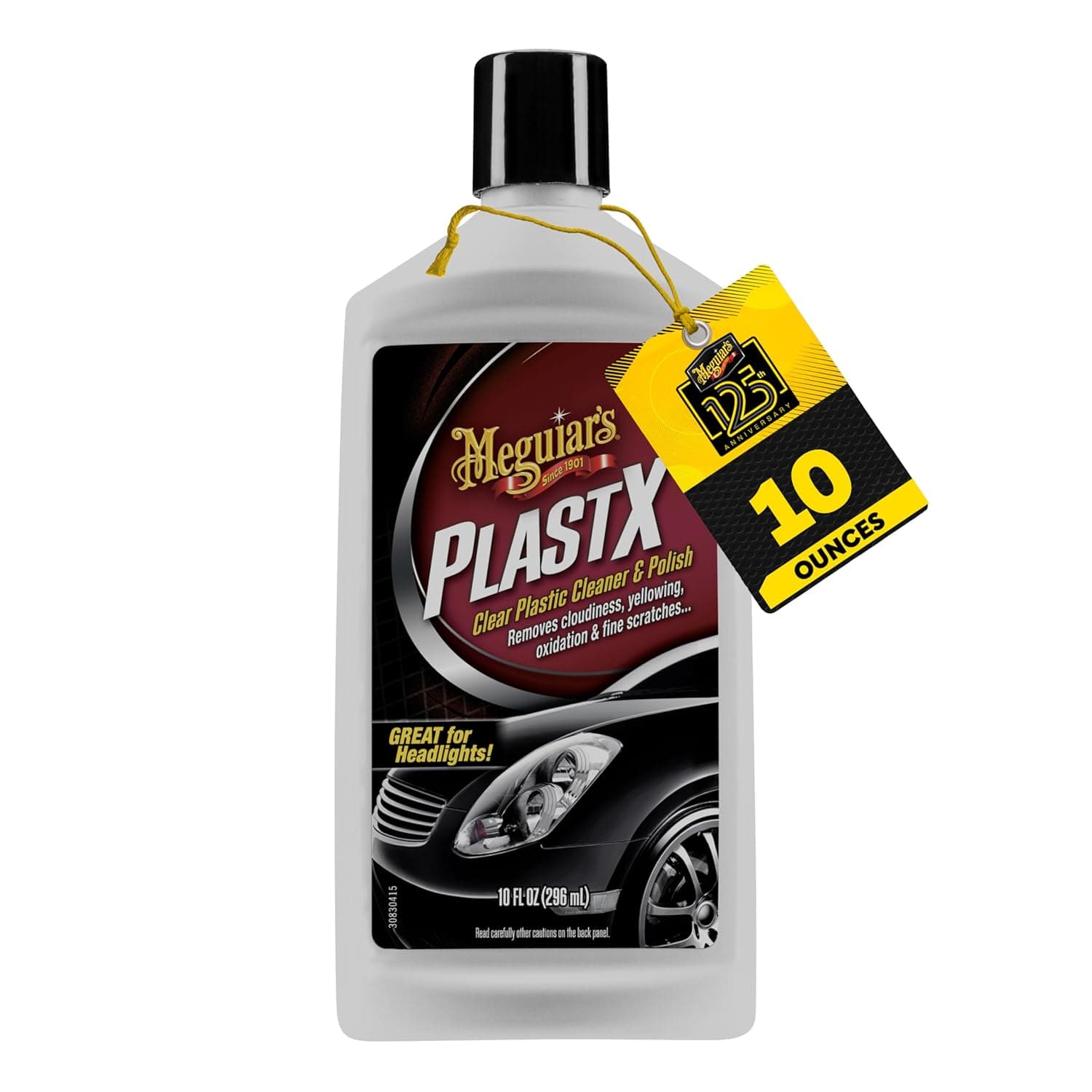 Meguiar's G12310 PlastX Clear Plastic Cleaner & Polish - 10 Fluid Ounces