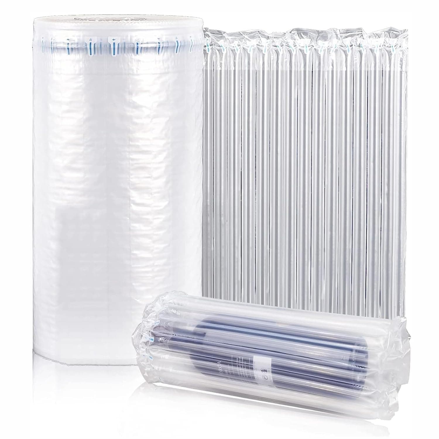 Andanna Inflatable Packaging Bubble Wrap Roll,12"x164ft Air Pillow Bubble Cushioning Wrap for Heavy Duty Shipping,Wine Bottle Protector,Packing and Moving (30cm*50m)