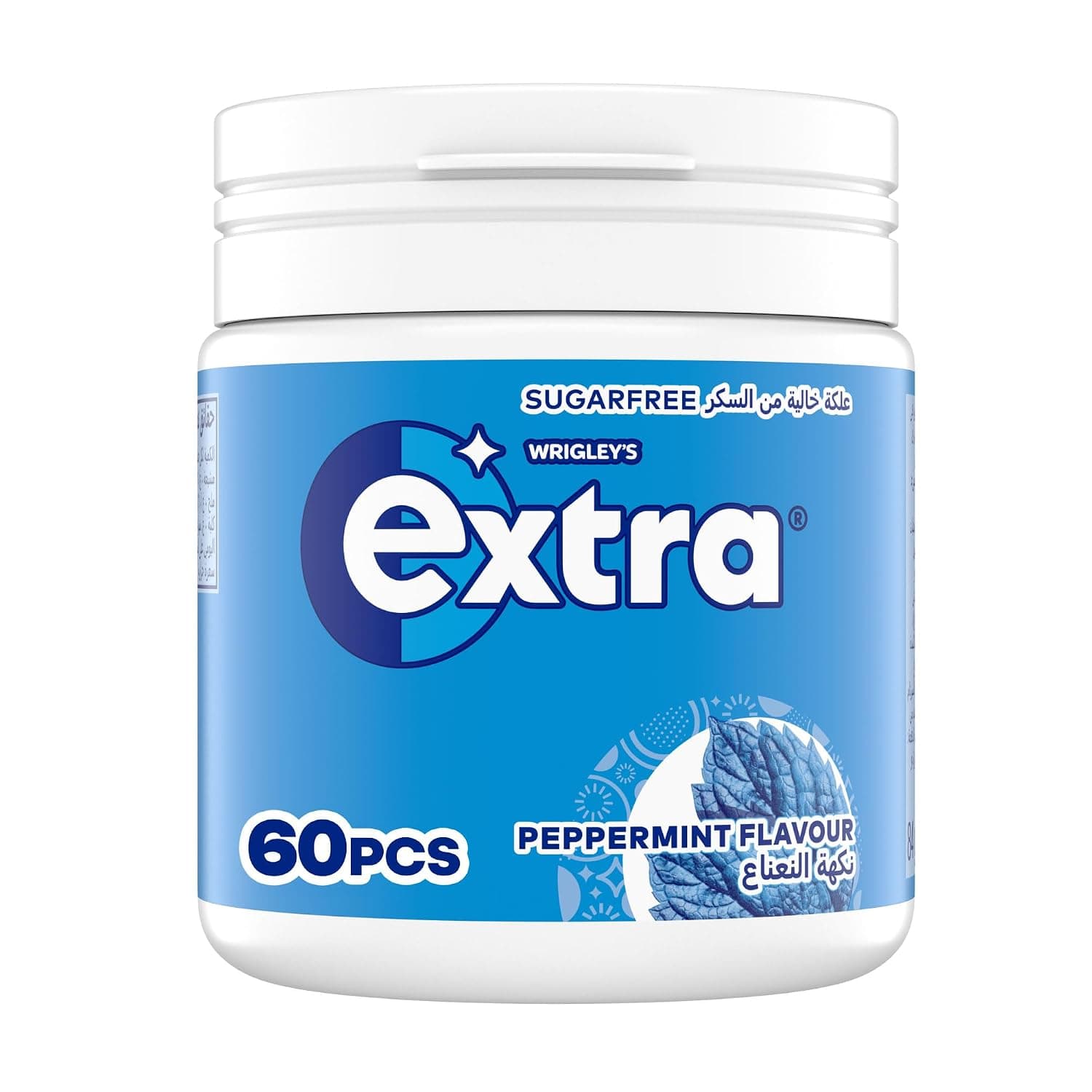 Extra Fresh Chewing Gum Peppermint Flavor Sugar Free, 60 Count, Enjoy Refreshing Wherever You Are, Get Ready For Every Opportunity