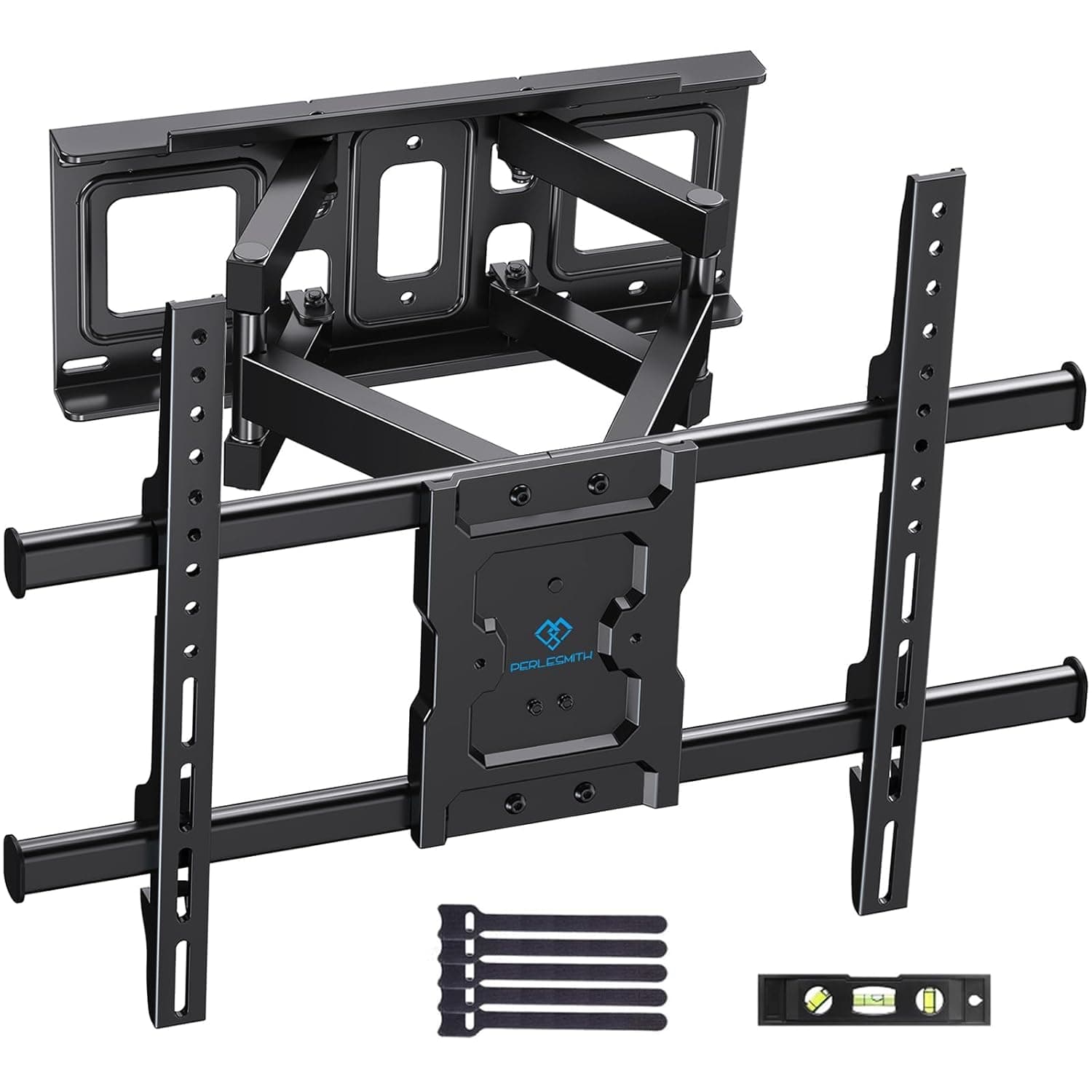 PERLESMITH TV Wall Bracket, TV Bracket for 37-82 Inch TVs up to 60kg, Swivel Tilt Extend TV Wall Mount, 65 inch TV Wall Bracket max. VESA 600x400mm