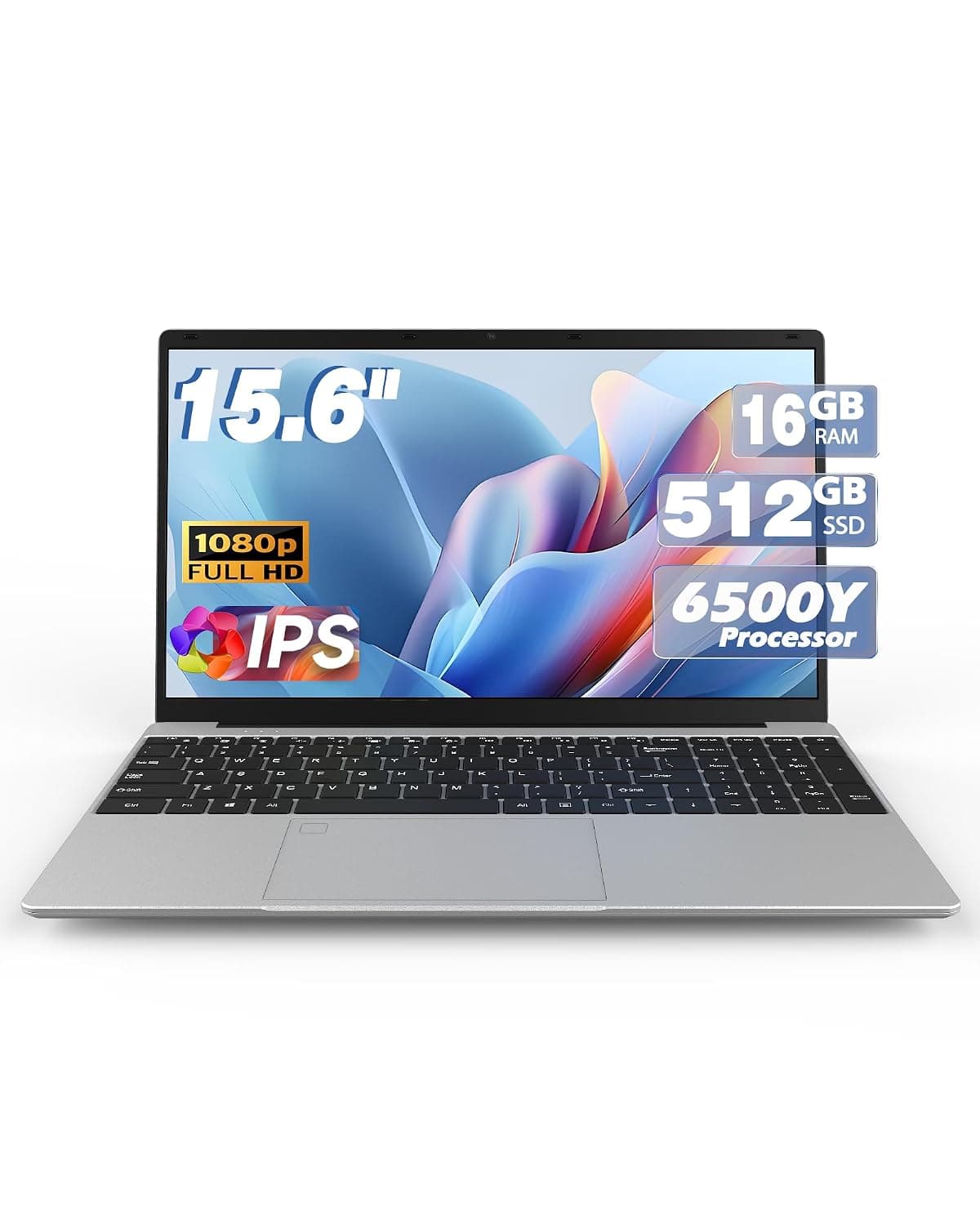 MYW Laptops,15.6" IPS 1080P Screen,6500Y Processor 3.4Ghz 16GB RAM 512GB SSD, Laptops with Fingerprint Recognition Backlit Keyboard,WiFi5, USB C(Data), Webcam, HDMI