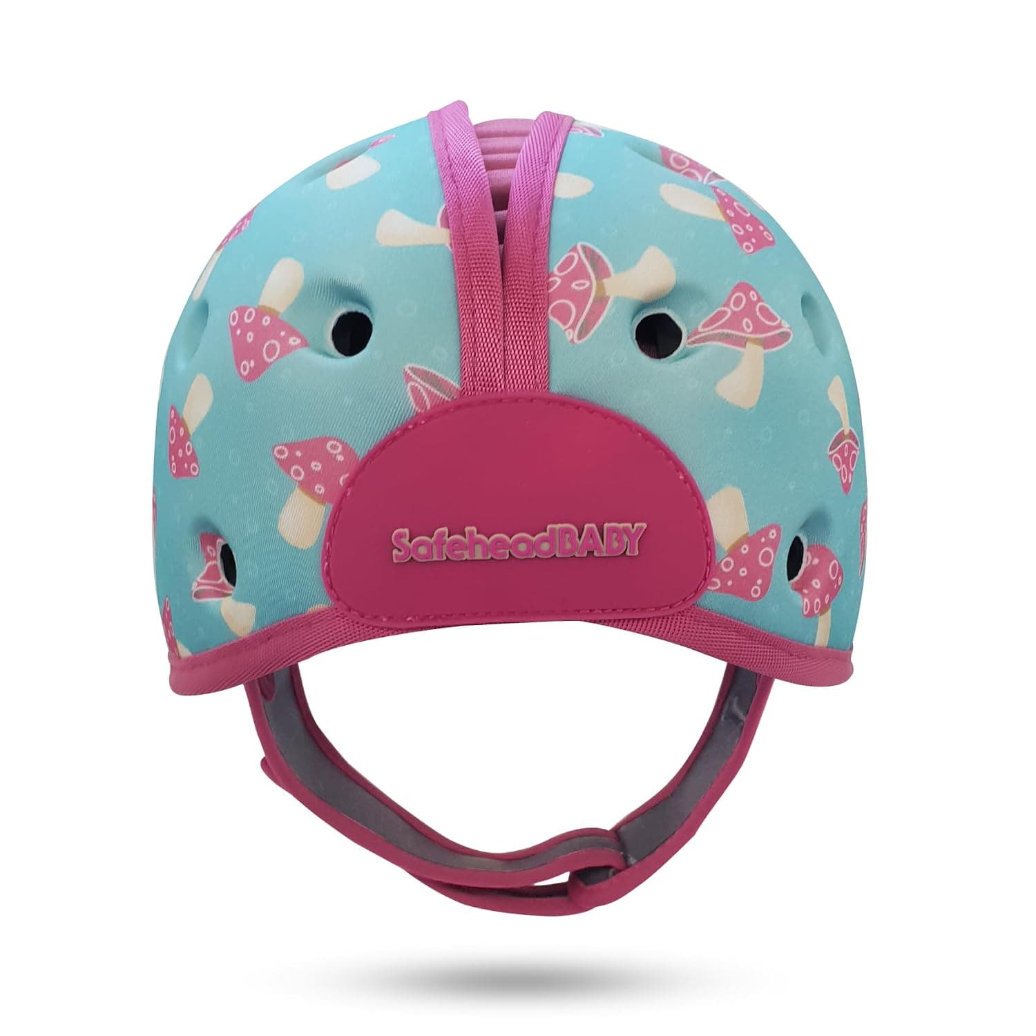 SafeheadBABY Soft Helmet for Babies Learning to Walk - Mushroom Mint