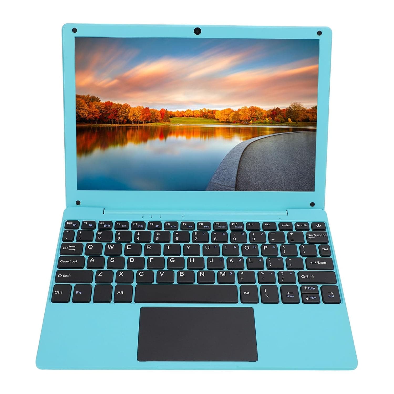 10.1 Inch Laptop, Quad Core Processor, Ultra Slim Design Wire Less Fidelity USB Port Laptop, Type C Charging, for Working, Watching Videos Gaming (Blue #15)