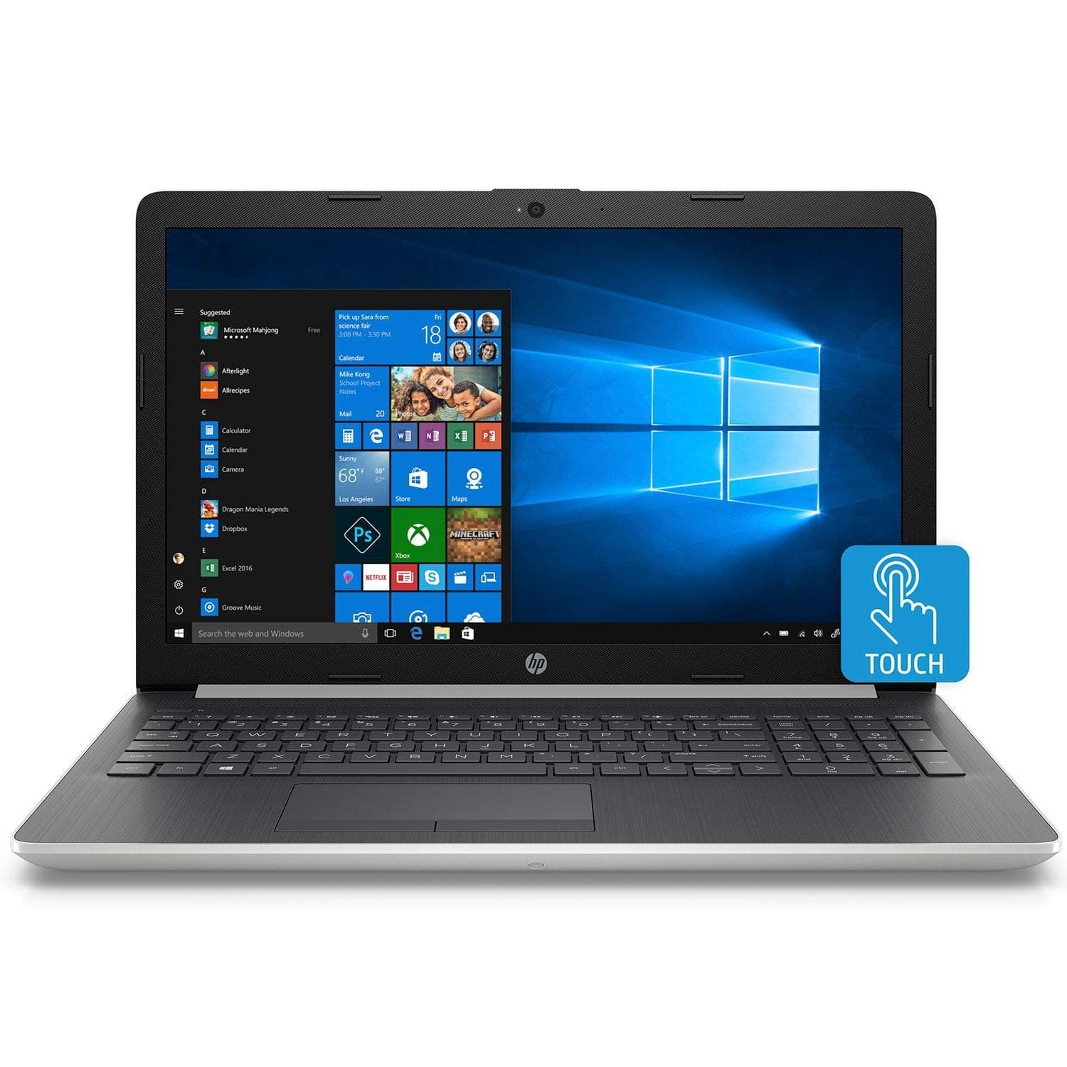 2019 Newest Premium HP Pavilion 15.6 Inch Touchscreen Laptop (Intel 4-Core i7-8565U up to 4.6GHz, 16GB DDR4 RAM, 256GB PCIe SSD, Bluetooth, HDMI, Webcam, Windows 10)