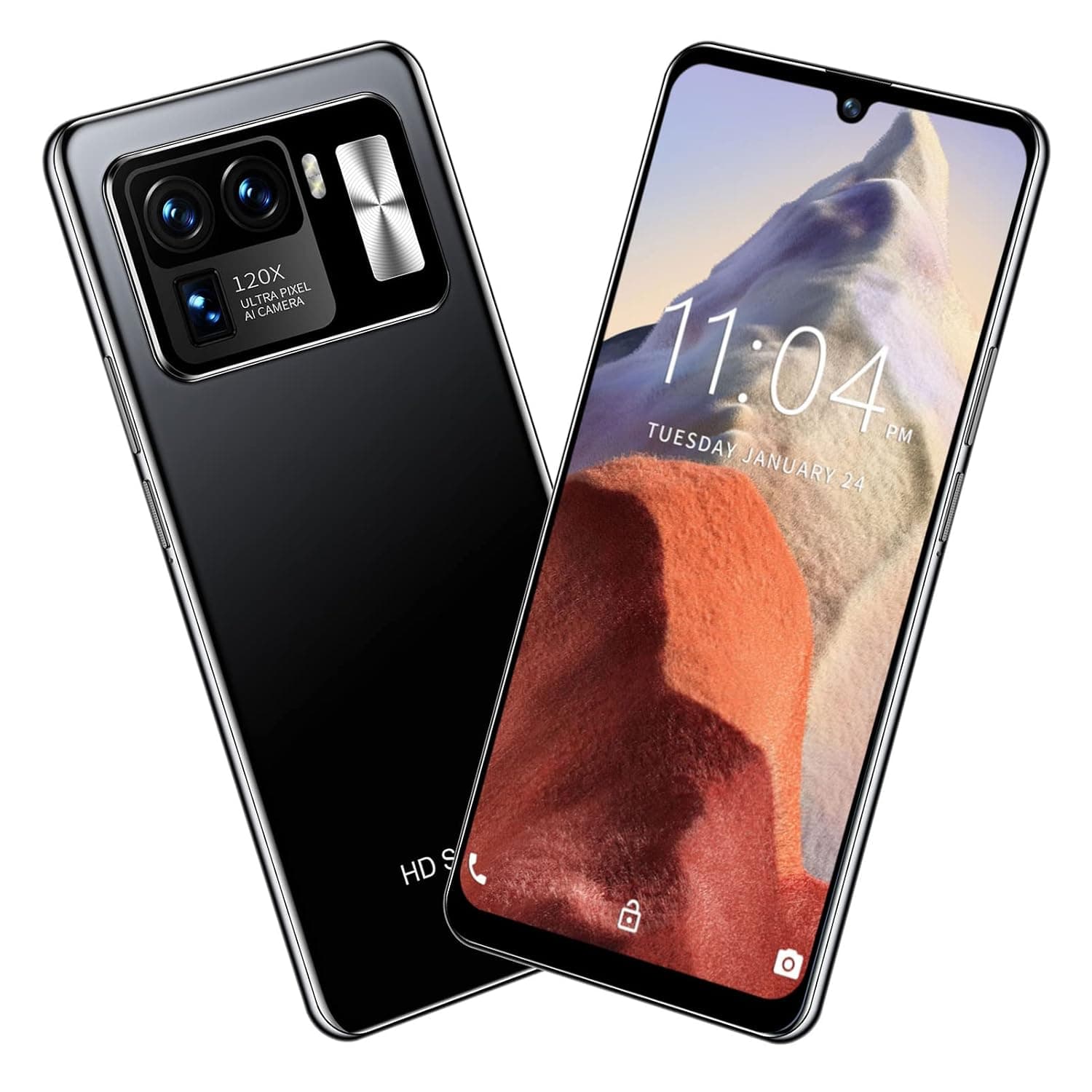 Android Smartphone, 6.1in Unlocked Phone, 3G For Android 8.1 Full Screen Phone 2GB RAM and 16GB ROM, 5MP 16MP Camera, Dual Cards Dual Standby, Support Face Identification(UK)