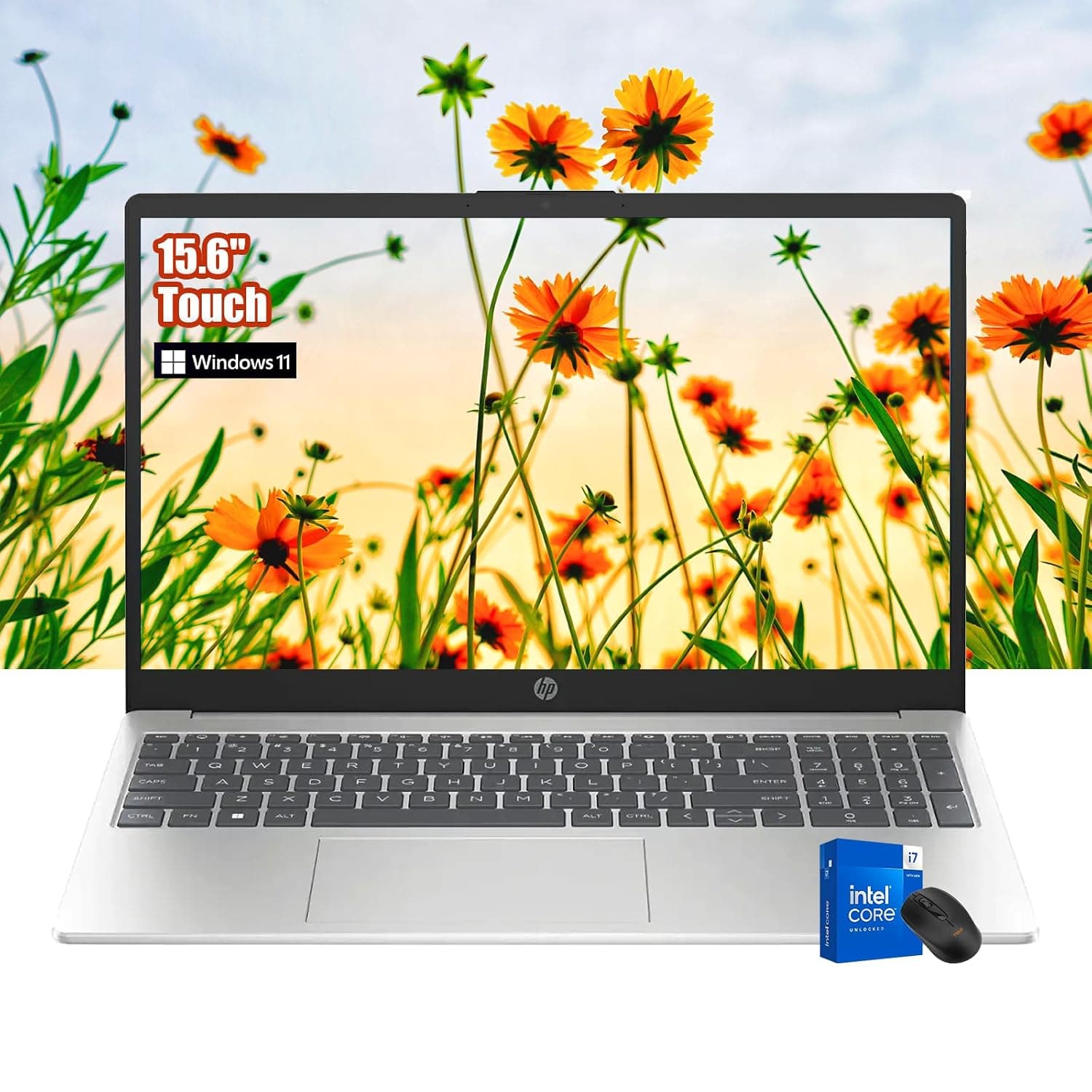 HP Pavilion Touch Laptop - Intel Business Laptop i7-1255U Beat i9-8950HK - 15.6" FHD Display - 16GB RAM -512GB PCIe SSD - Intel Iris Xe Graphics - W/Mouse