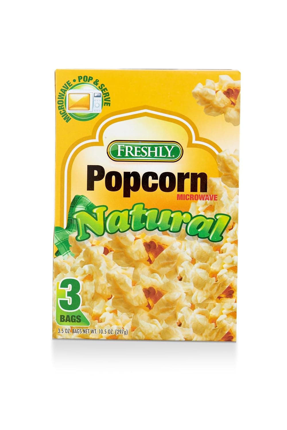 Freshly Microwave Popcorn Natural 3.5Oz
