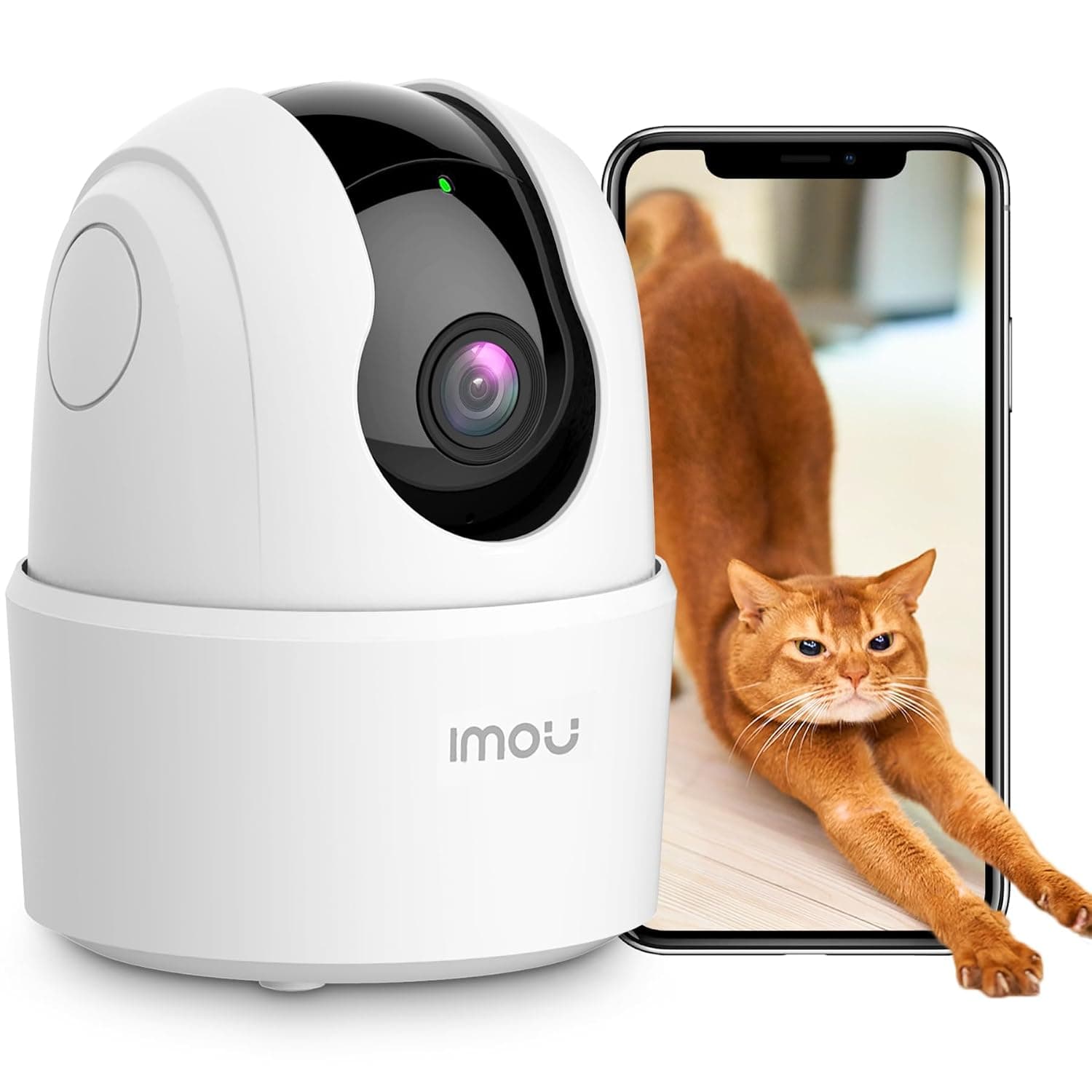 Imou 1080P Home Security Camera Surveillance Camera, 360° Wi-Fi Camera for Indoor Smart with AI Human Detection Motion Tracking Two-Way Audio IR Night Vision Siren for Baby Pet (Ranger 2C 1080p)