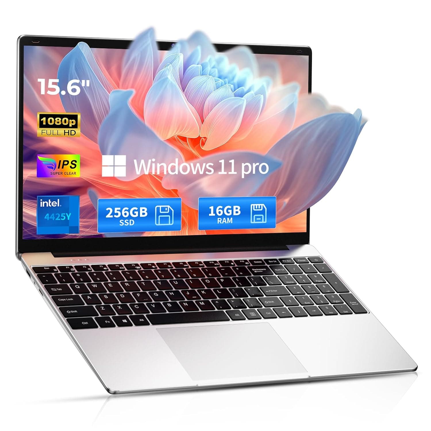 2026 Windows 11 Pro Traditional Laptop Computer, 16GB RAM 256GB SSD for Business Office Student School College, 15.6" FHD IPS Display, Lightweight Portable with Office 365, 4H Battery, 3.5 lbs