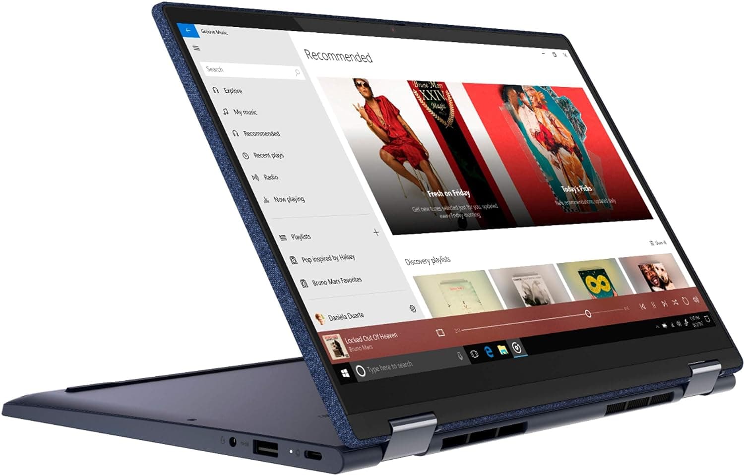 Lenovo Yoga 6 13.3 2-in-1 13.3" Touch Screen Laptop - AMD Ryzen 5-8GB Memory - 256GB SSD - Abyss Blue Fabric Cover