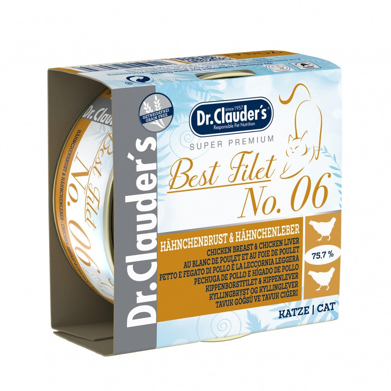 Dr. Clauder's Cat Wet Food Chicken Breasts and Liver 70g
