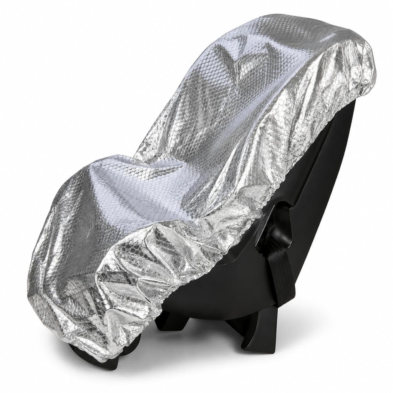 Car Seat Sun Shade Cover - Keep Your Baby's Carseat at a Cooler Temperature - Covers and Blocks Out Heat & Sun - More Comfortable for Baby or Child - Protection from UV Sunlight - Mommy's Helper
