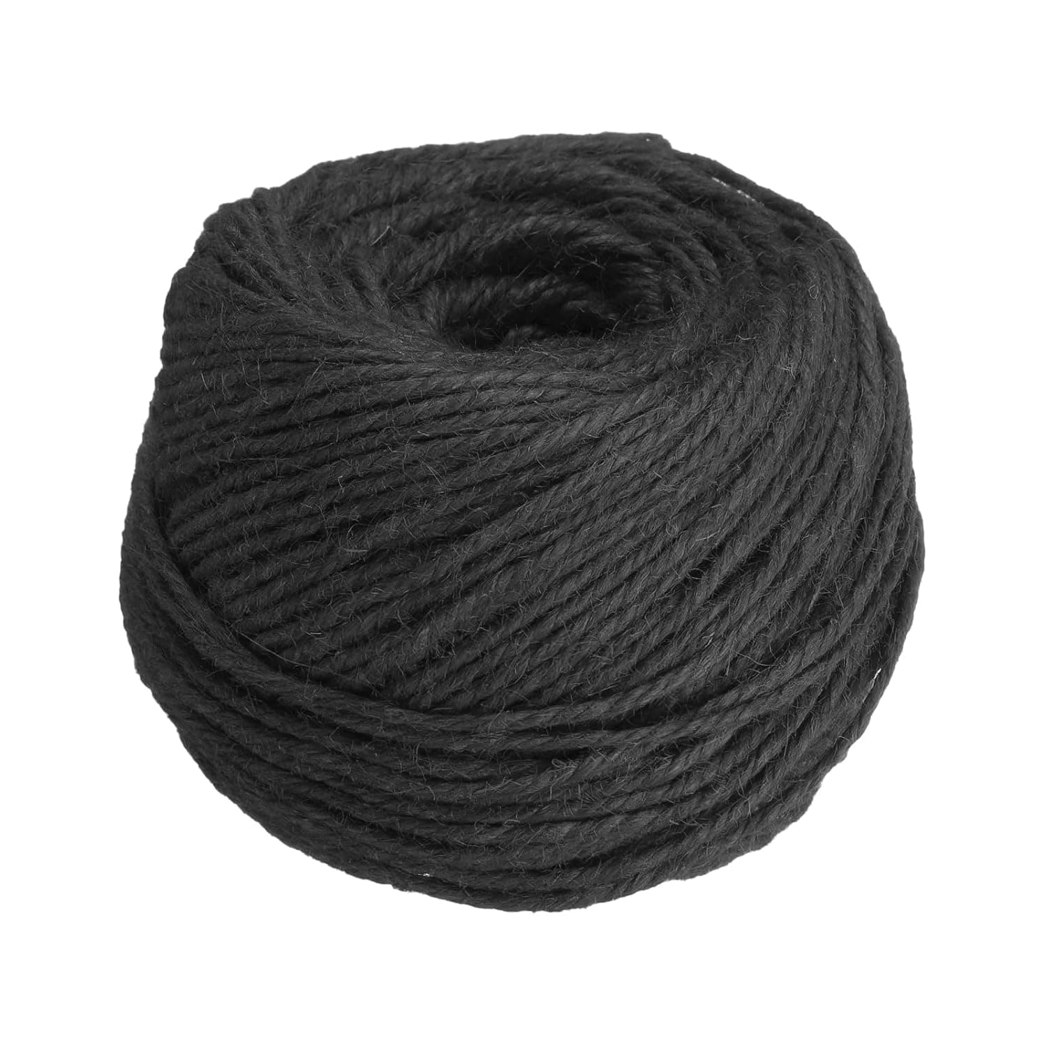 uxcell 328 Feet Natural Jute Twine String,3mm Thin Garden Twine Rope Colored Plant String Cord for DIY Art Crafts Gift Wrapping Decoration Packing Gardening Plant Hanger,Black