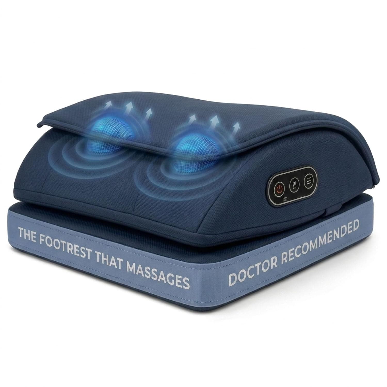 Under Desk Footrest with Massage – Ergonomic Footrest with Shiatsu and Vibration for Long Sitting, Office and Work From Home Use | مسند قدم مكتبي مع مساج وشياتسو واهتزاز للجلوس الطويل وراحة العمل