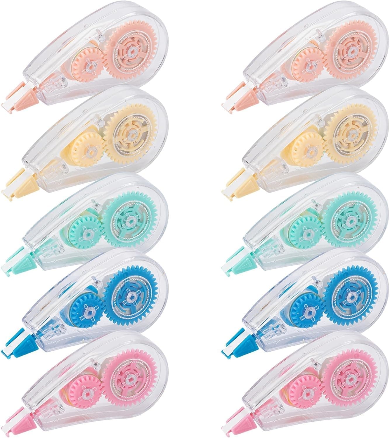 Correction Tape, 10 Pack White Out Correction Tape Dispenser, Easy to Use Applicator for Instant Corrections, Study Supplies and Office Products(0.2 X 196.85 Inch)