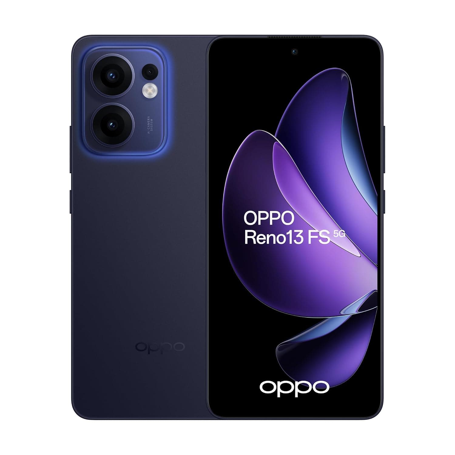 Oppo Reno13 FS DUAL-SIM 512GB ROM + 12GB RAM (GSM Only|No CDMA) Factory Unlocked 5G Smartphone (Luminous Blue) - International Version