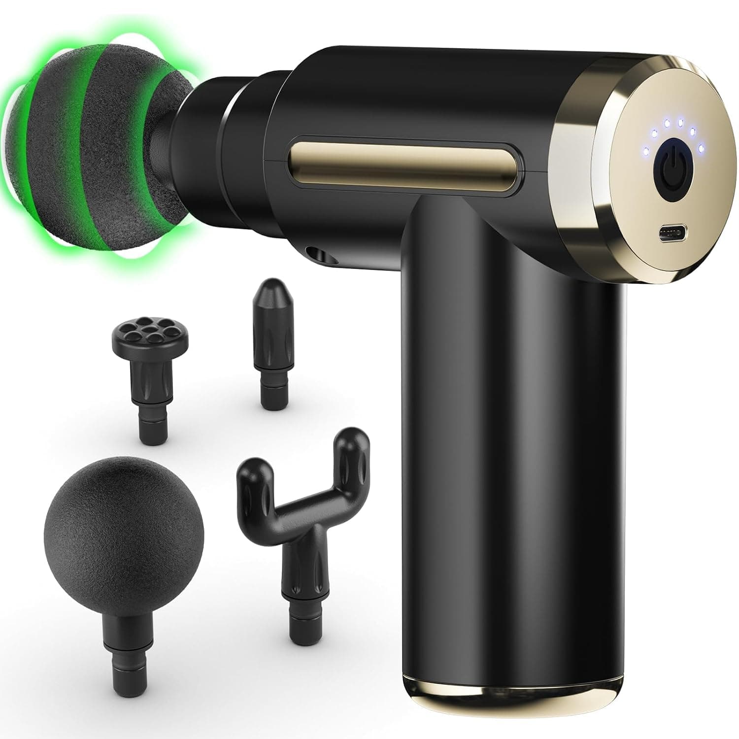 Massage Gun, Muscle Percussion Massager with 6 Speeds, Quiet Hand Massager, Massage Gun for Shoulder, Body, Back Relaxation, Portable Massage