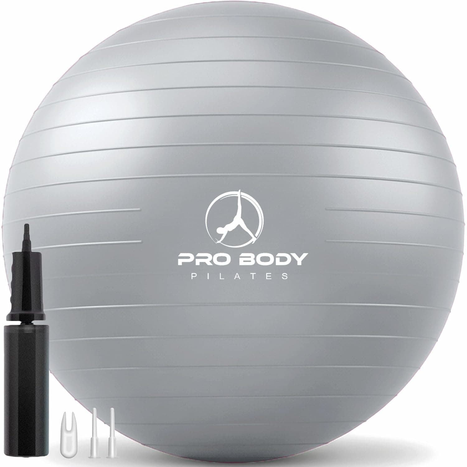 ProBody Pilates Exercise Ball - Professional Grade Anti-Burst Yoga Ball, Balance Ball For Pilates, Yoga, Stability Training And Physical Therapy