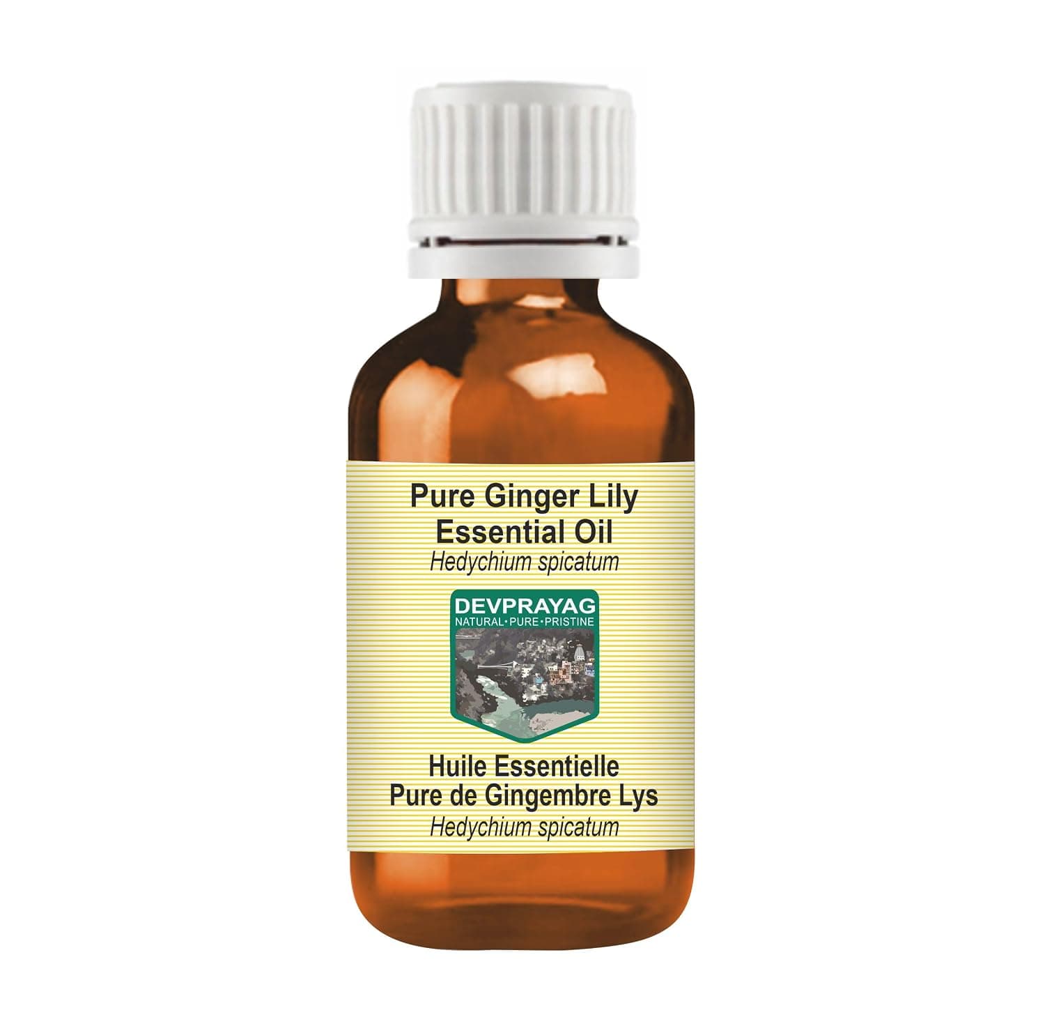 Pure Ginger Lily Essential Oil (Hedychium spicatum) Natural Therapeutic Grade Steam Distilled 2ml (0.06 oz)