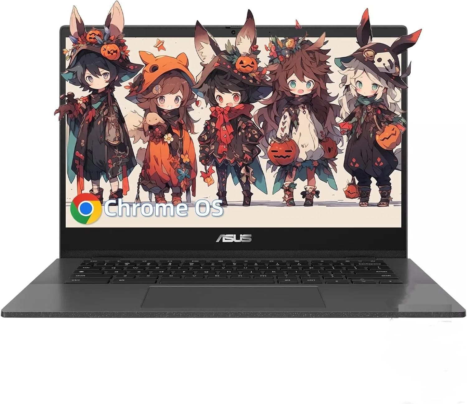 ASUS 14" Chromebook Portable Laptop - 14" FHD LED Display, 8-Core MediaTek Kompanio 520 Processor, 4 GB RAM, 64 GB eMMC, WiFi 6, Chrome OS, 15H Long Battery Life, Net Weight 1.45Kg